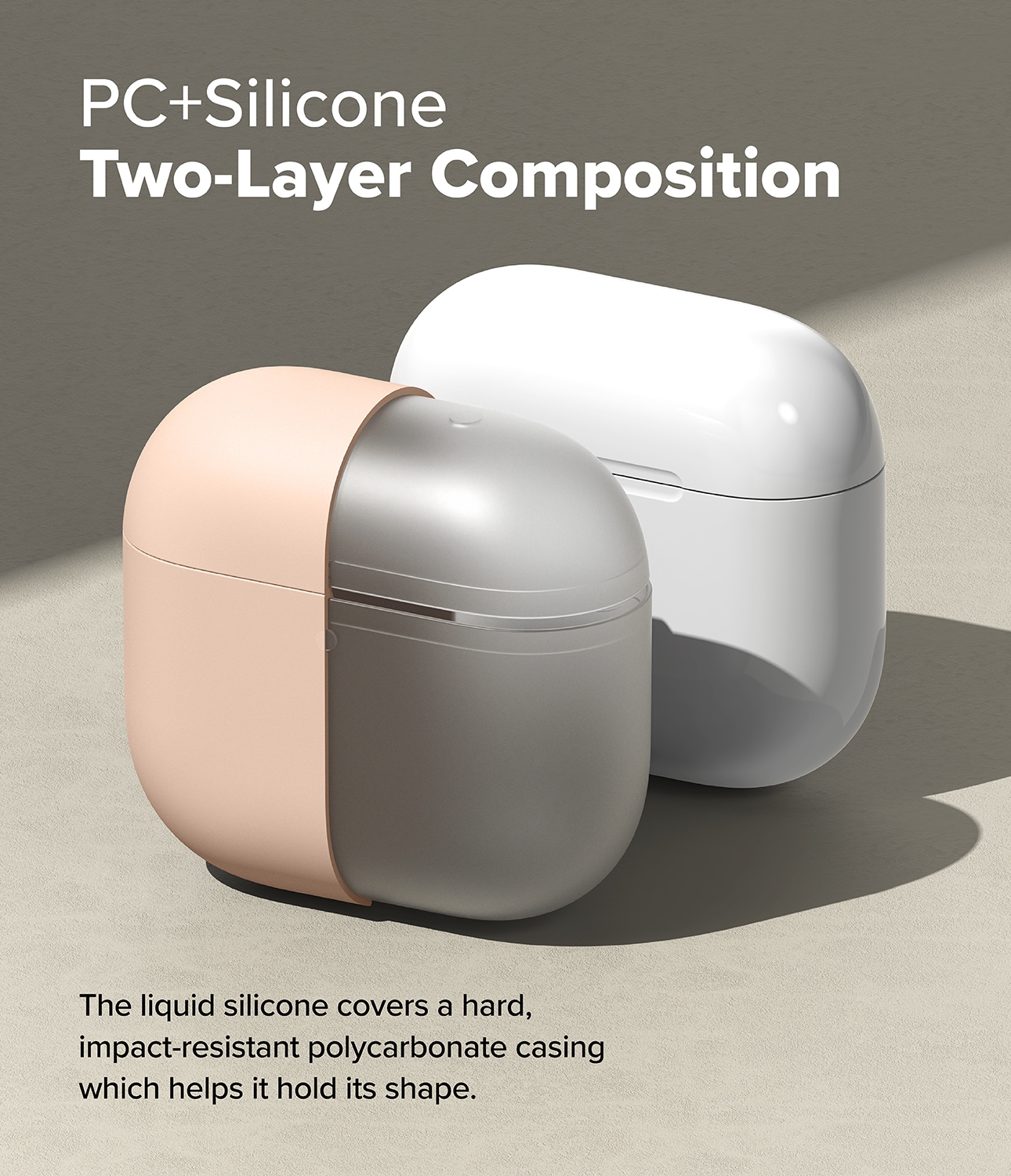 Apple AirPods 4 Silikonecover, Pink Sand