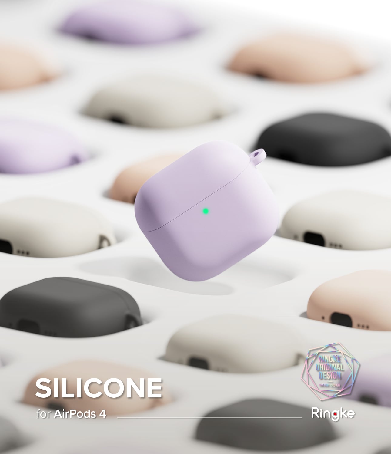 Apple AirPods 4 Silikonecover, Stone
