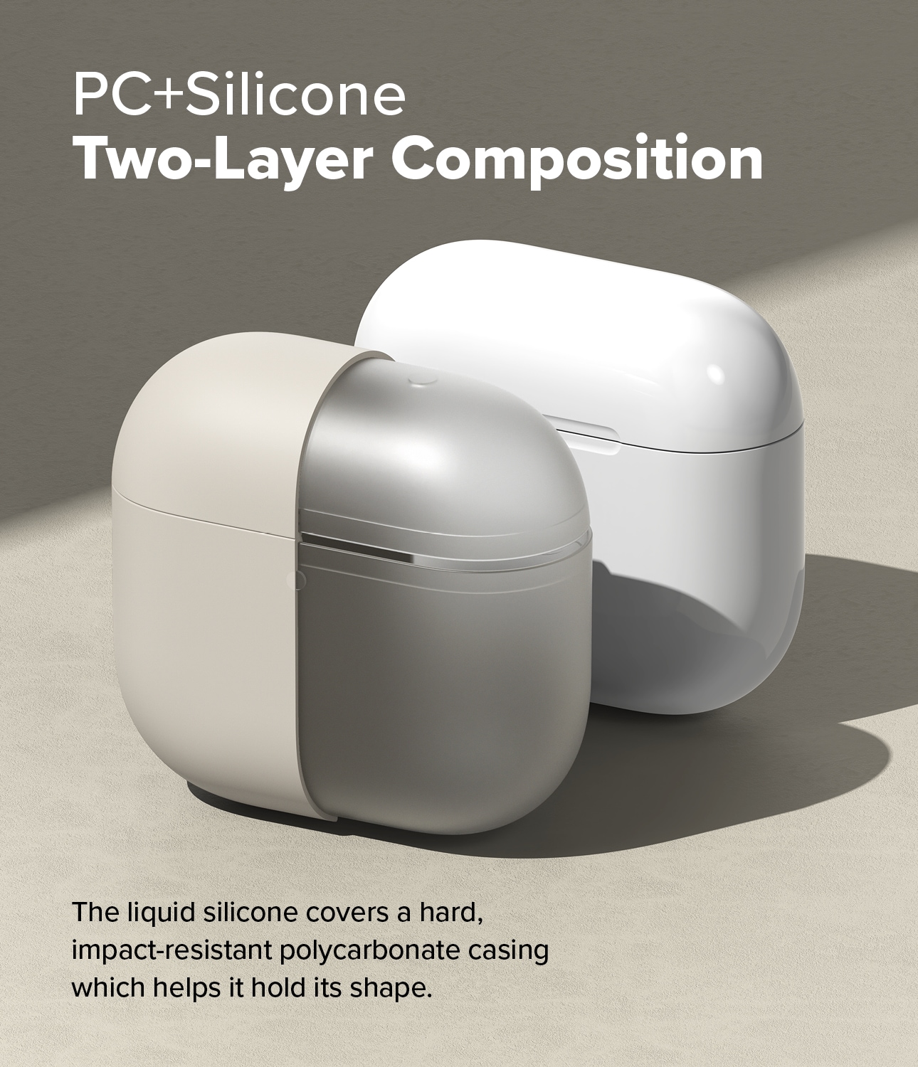Apple AirPods 4 Silikonecover, Stone