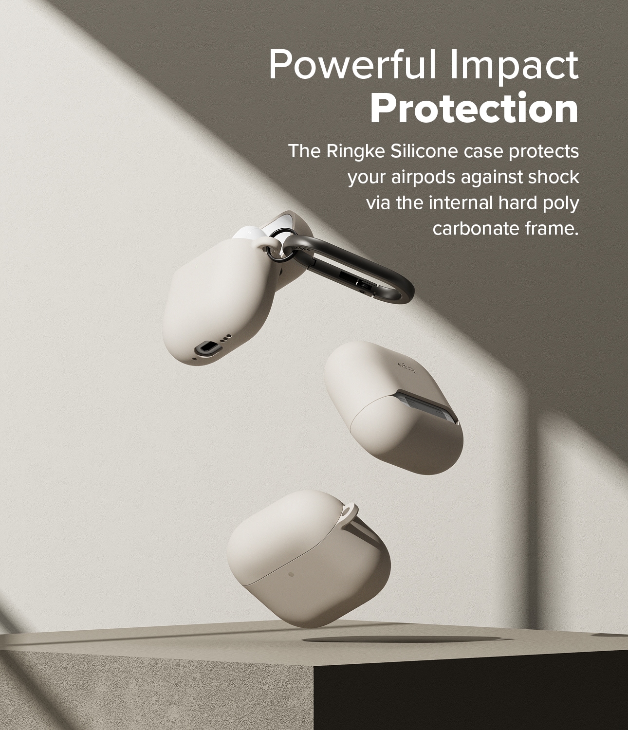 Apple AirPods 4 Silikonecover, Stone