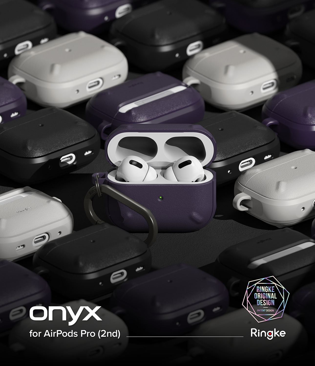 Apple AirPods Pro 2 Onyx cover, Sort