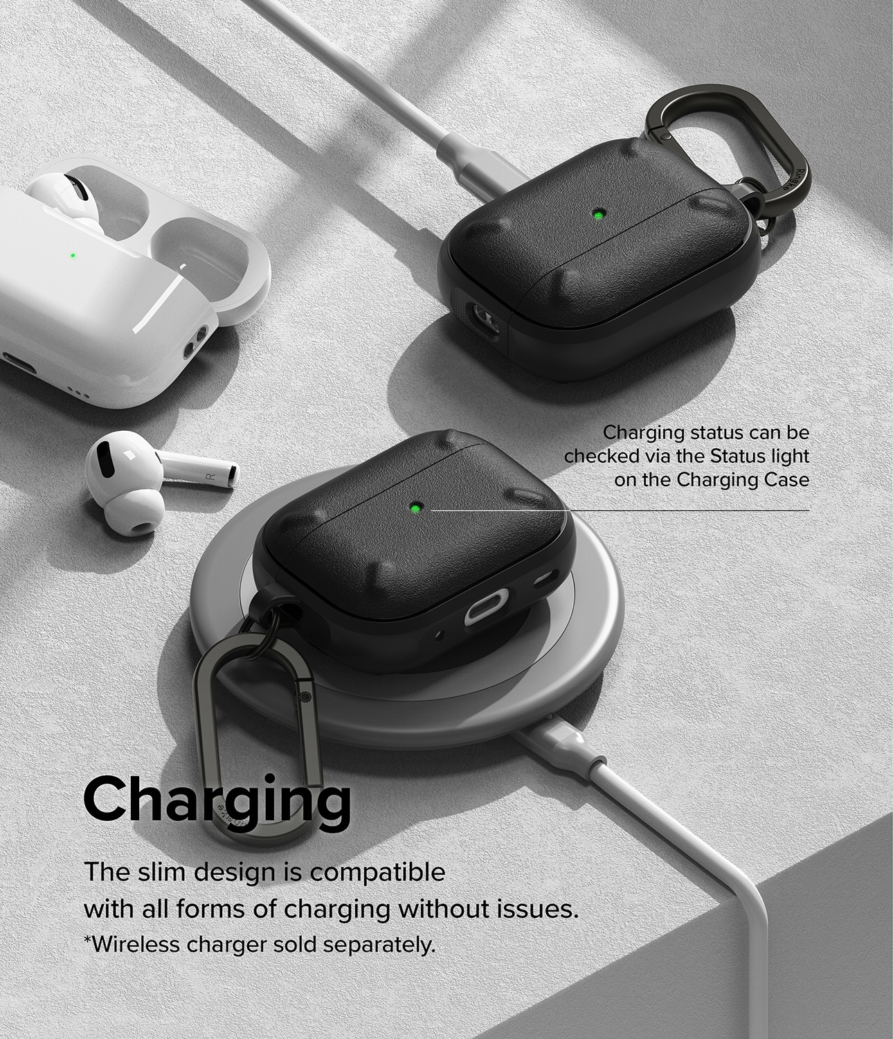 Apple AirPods Pro 2 Onyx cover, Sort
