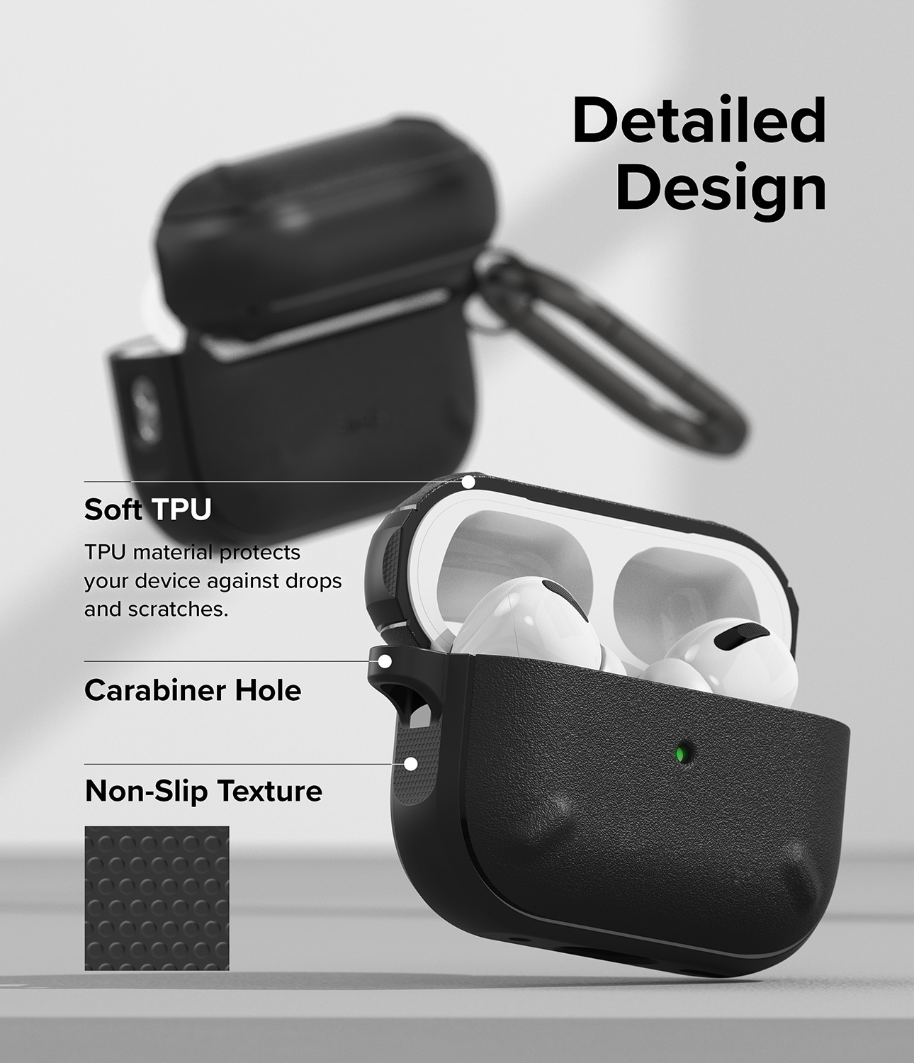 Apple AirPods Pro 2 Onyx cover, Sort