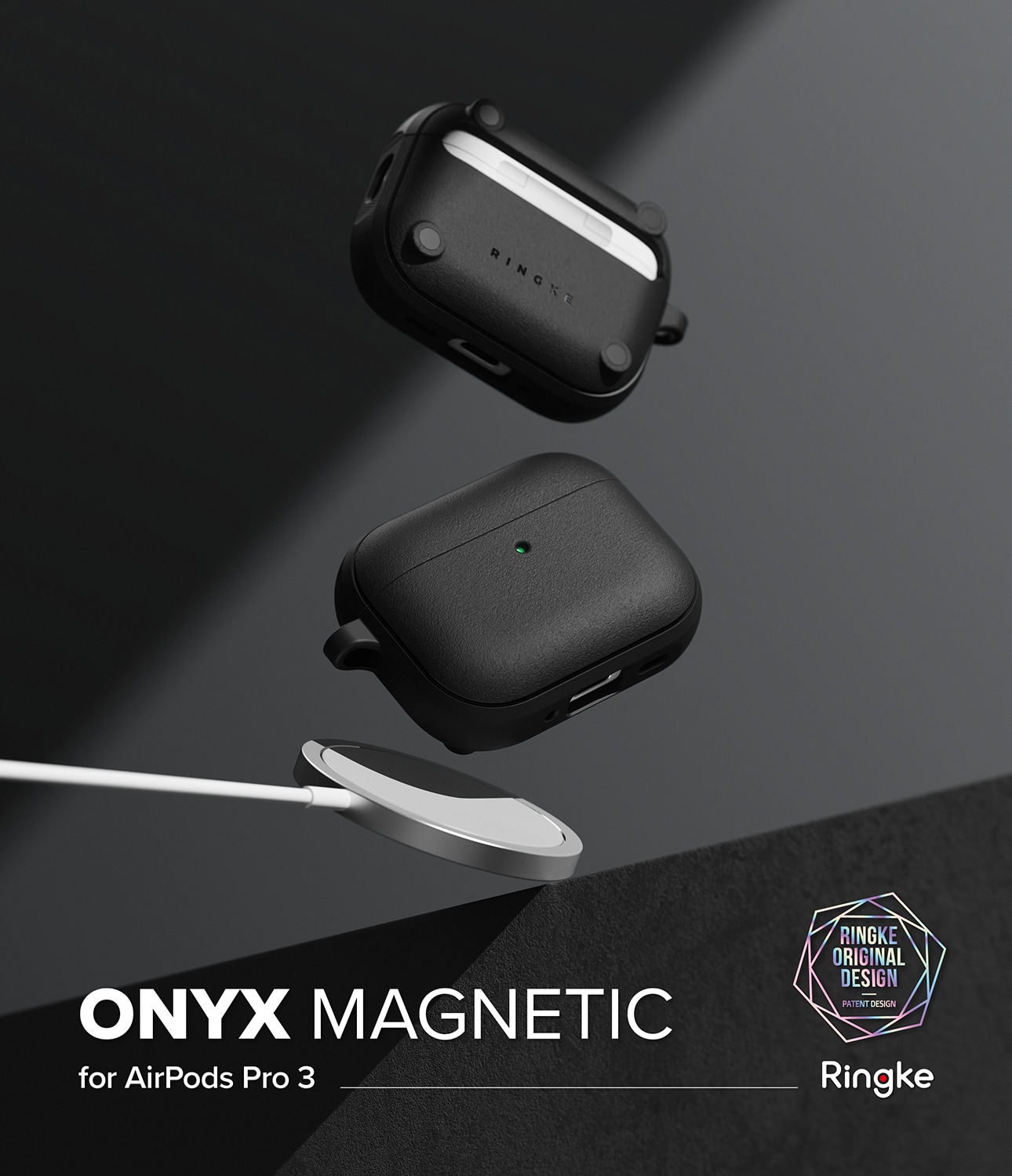 Apple AirPods Pro 3 Onyx MagSafe cover, Sort