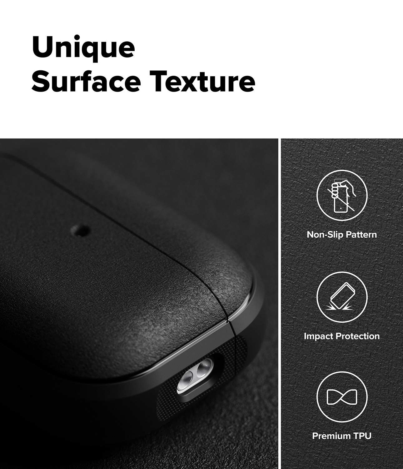 Apple AirPods Pro 3 Onyx MagSafe cover, Sort