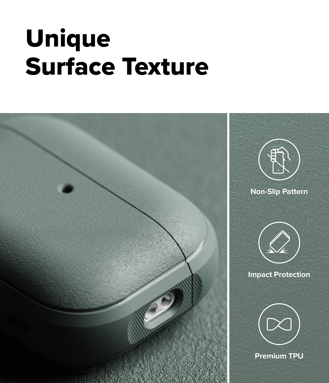 Apple AirPods Pro 3 Onyx MagSafe cover, Sage Green