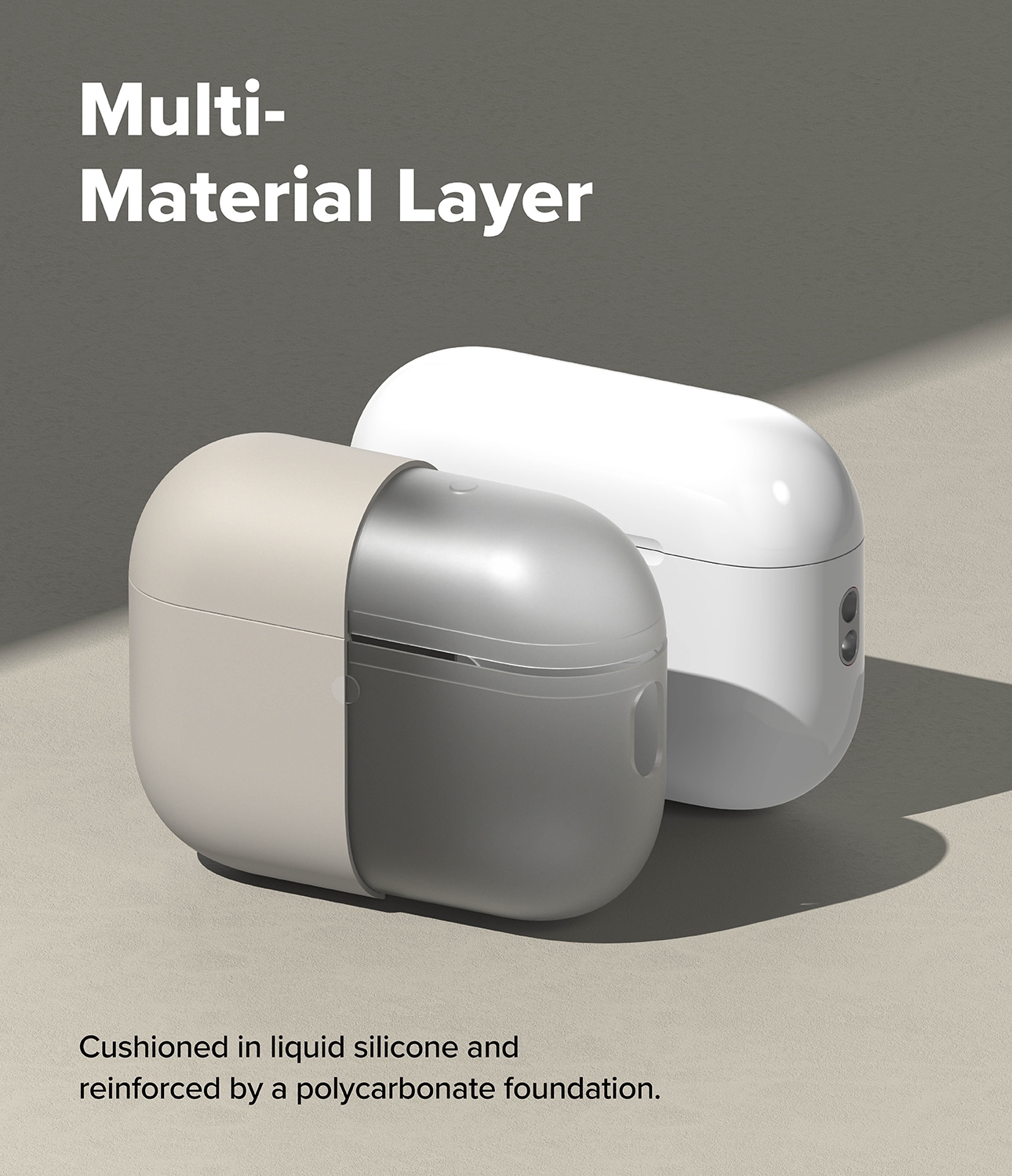 Apple AirPods Pro 3 Silikonecover, Stone