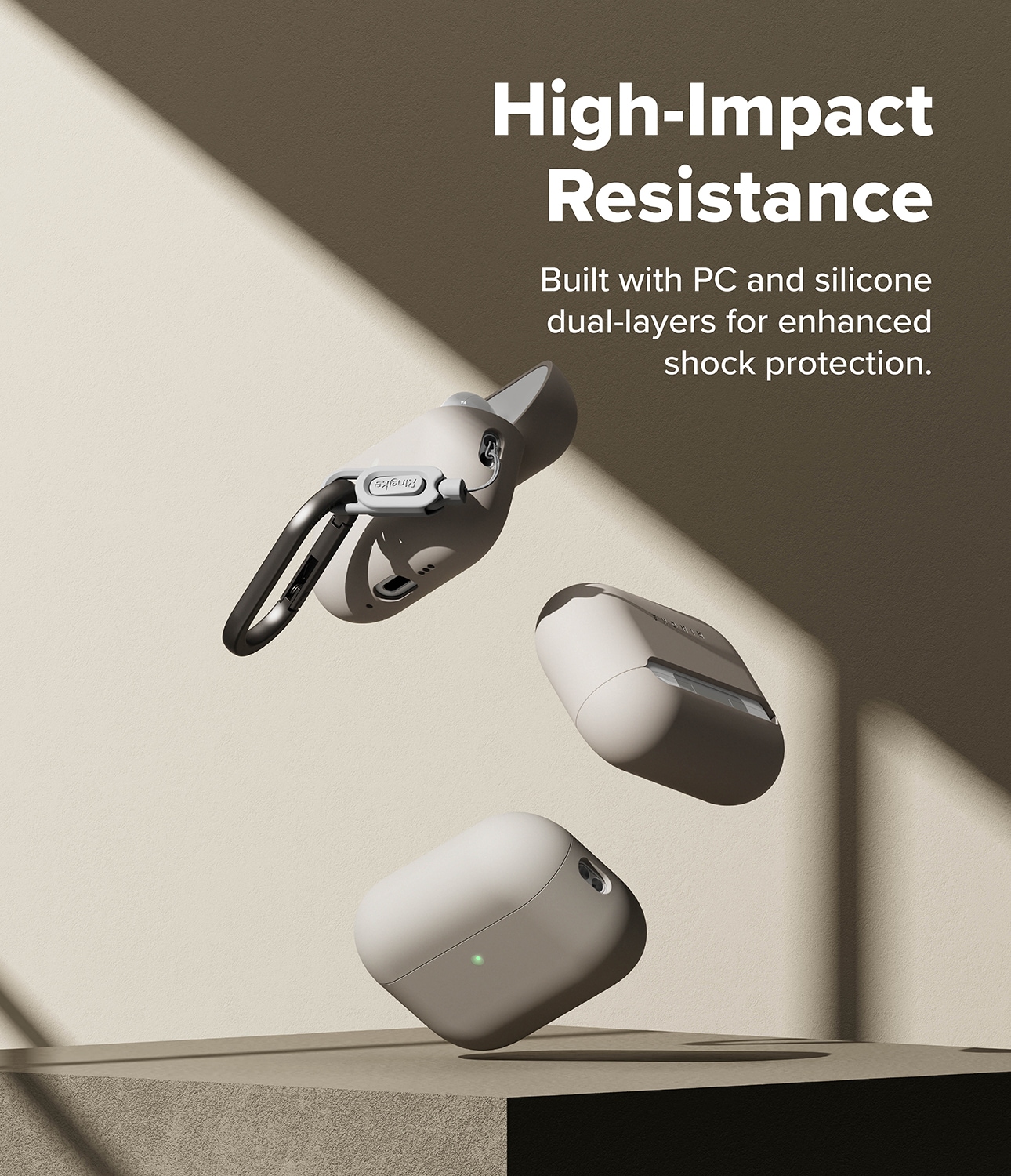 Apple AirPods Pro 3 Silikonecover, Stone