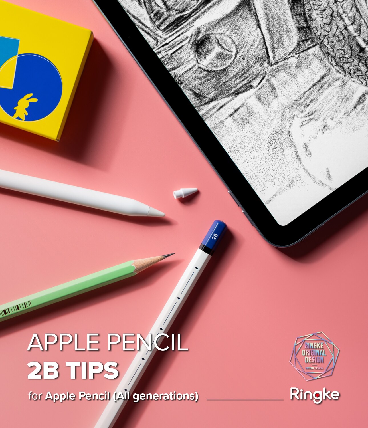Apple Pencil Spids Tip 2B (3-pak), Hvid