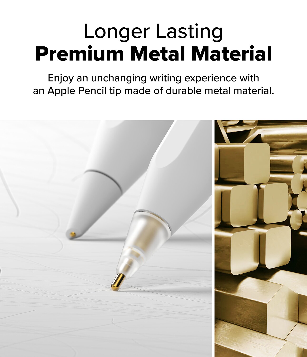 Apple Pencil Spids Metal Tip (3-pak), Hvid