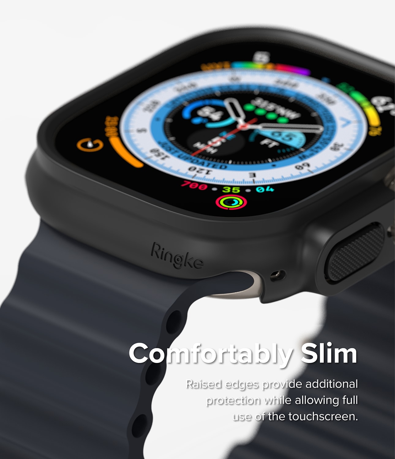Apple Watch Ultra 49mm 3rd Gen Tyndt cover (2-pak), Matte Black & Clear