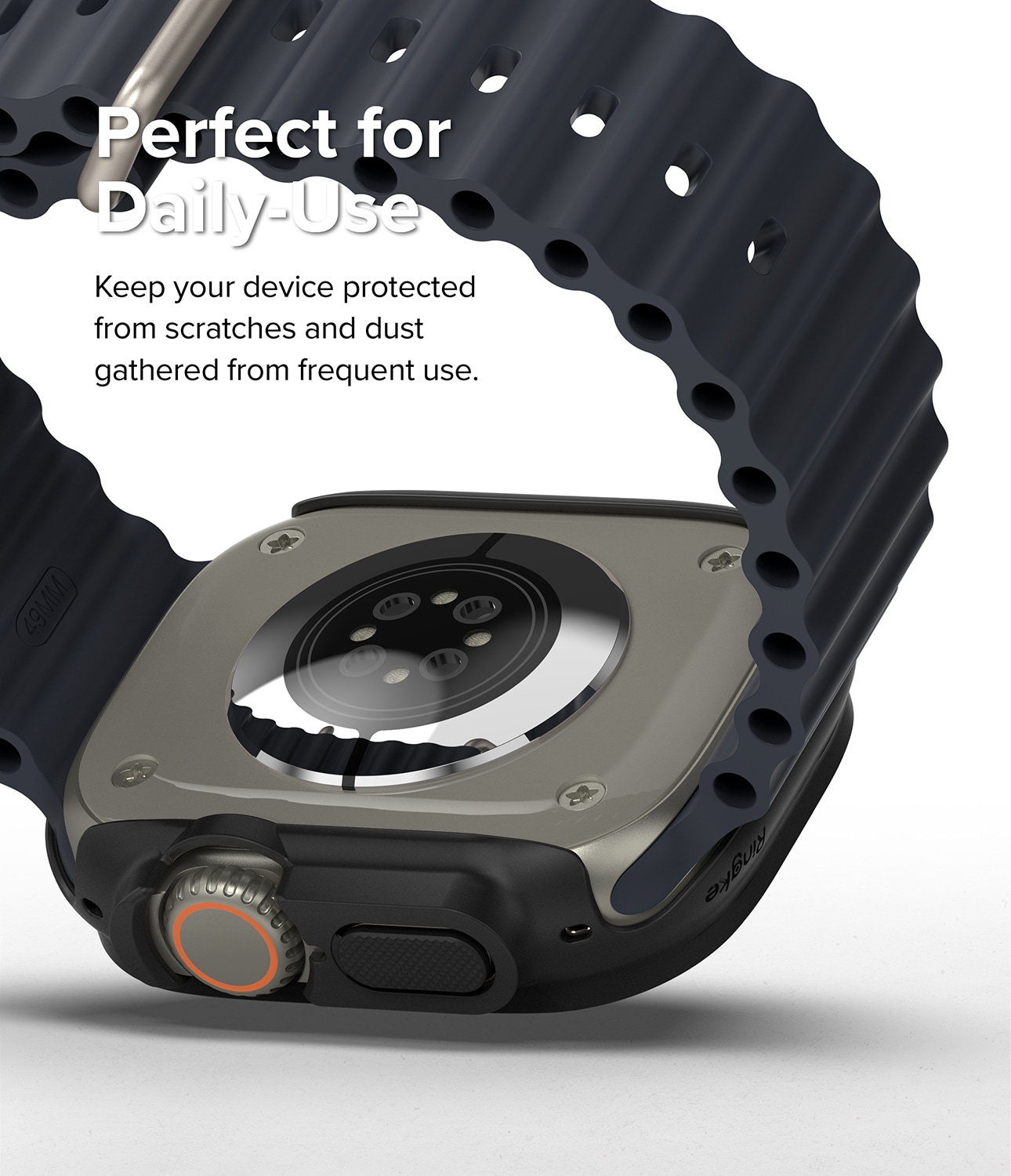 Apple Watch Ultra 49mm 3rd Gen Tyndt cover (2-pak), Matte Black & Clear