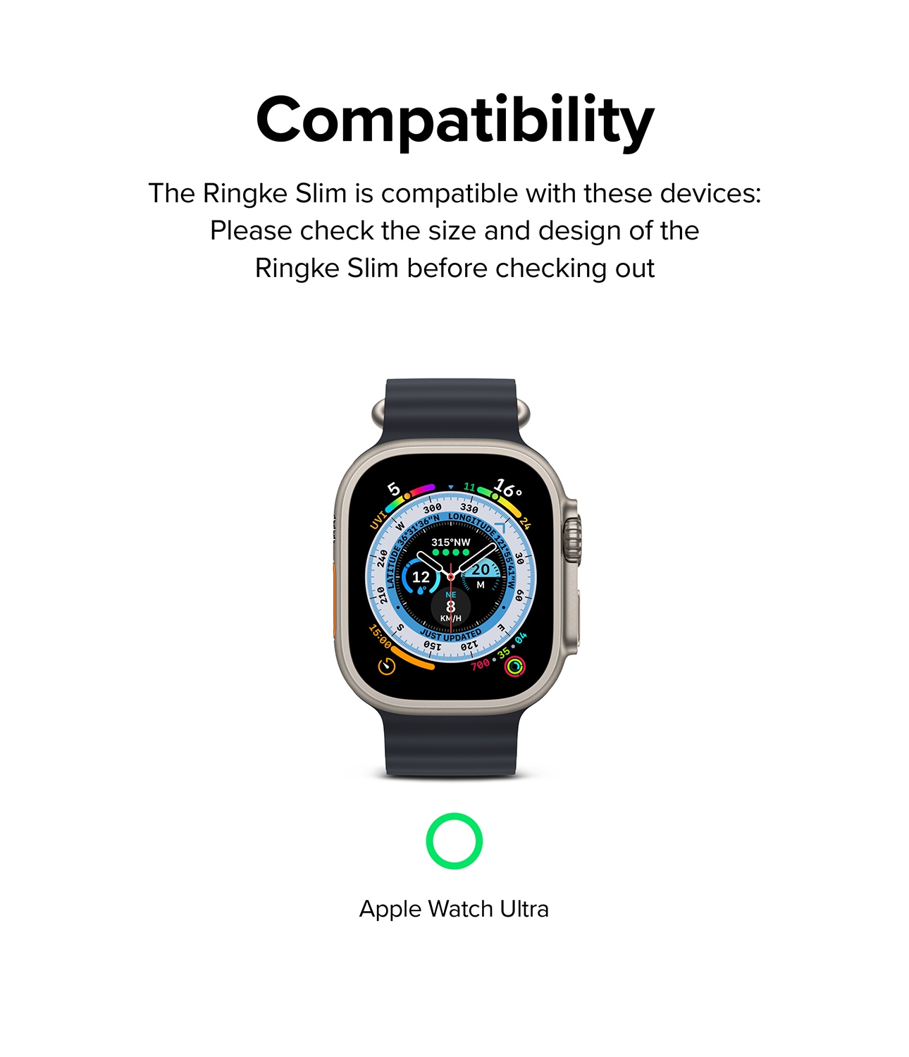 Apple Watch Ultra 49mm 3rd Gen Tyndt cover (2-pak), Titanium Gray/Clear