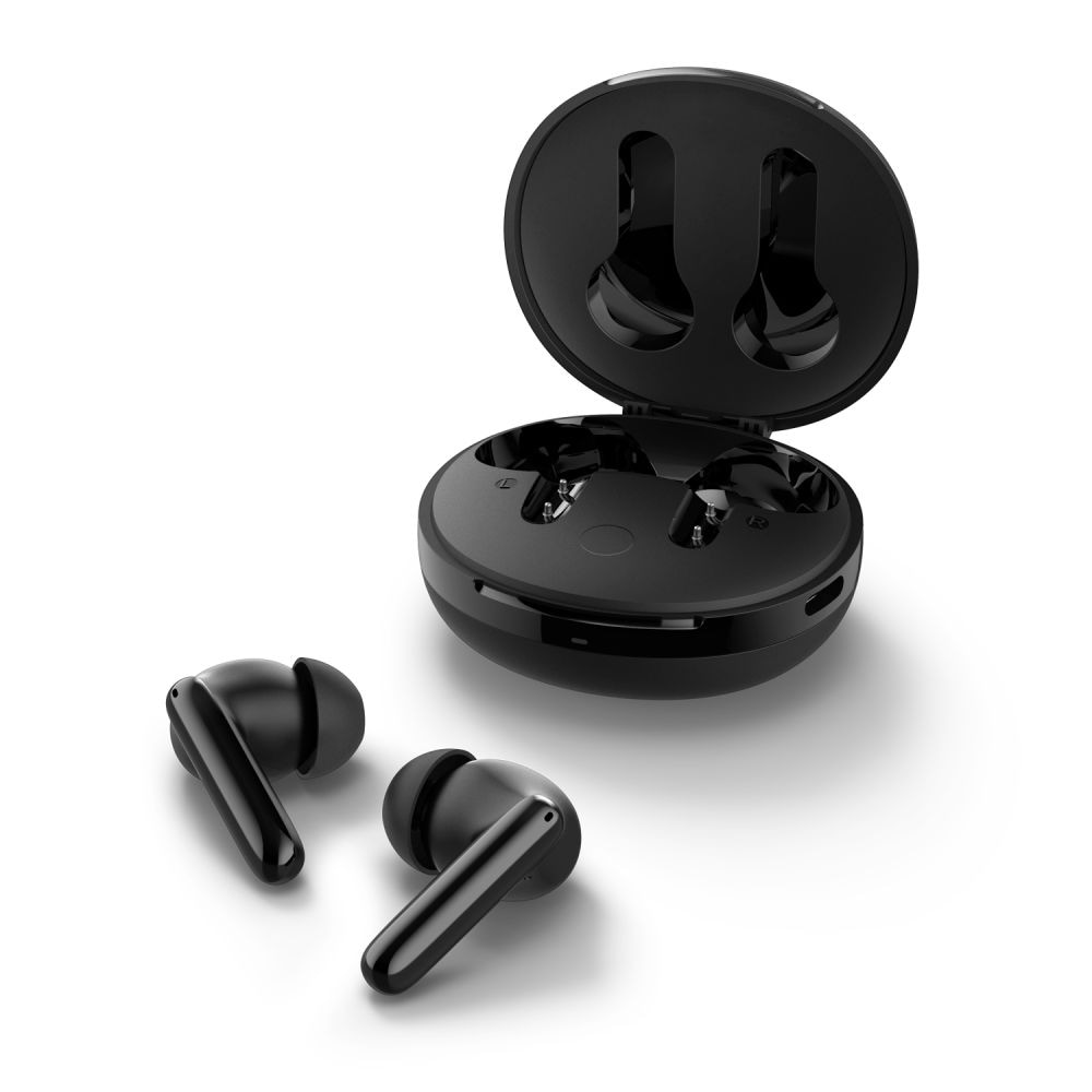 Trådløse ANC In-ear høretelefoner, Sort
