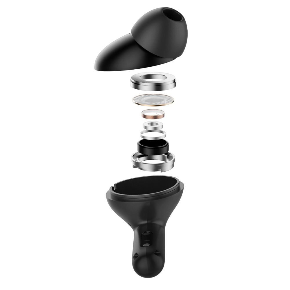 Trådløse ANC In-ear høretelefoner, Sort