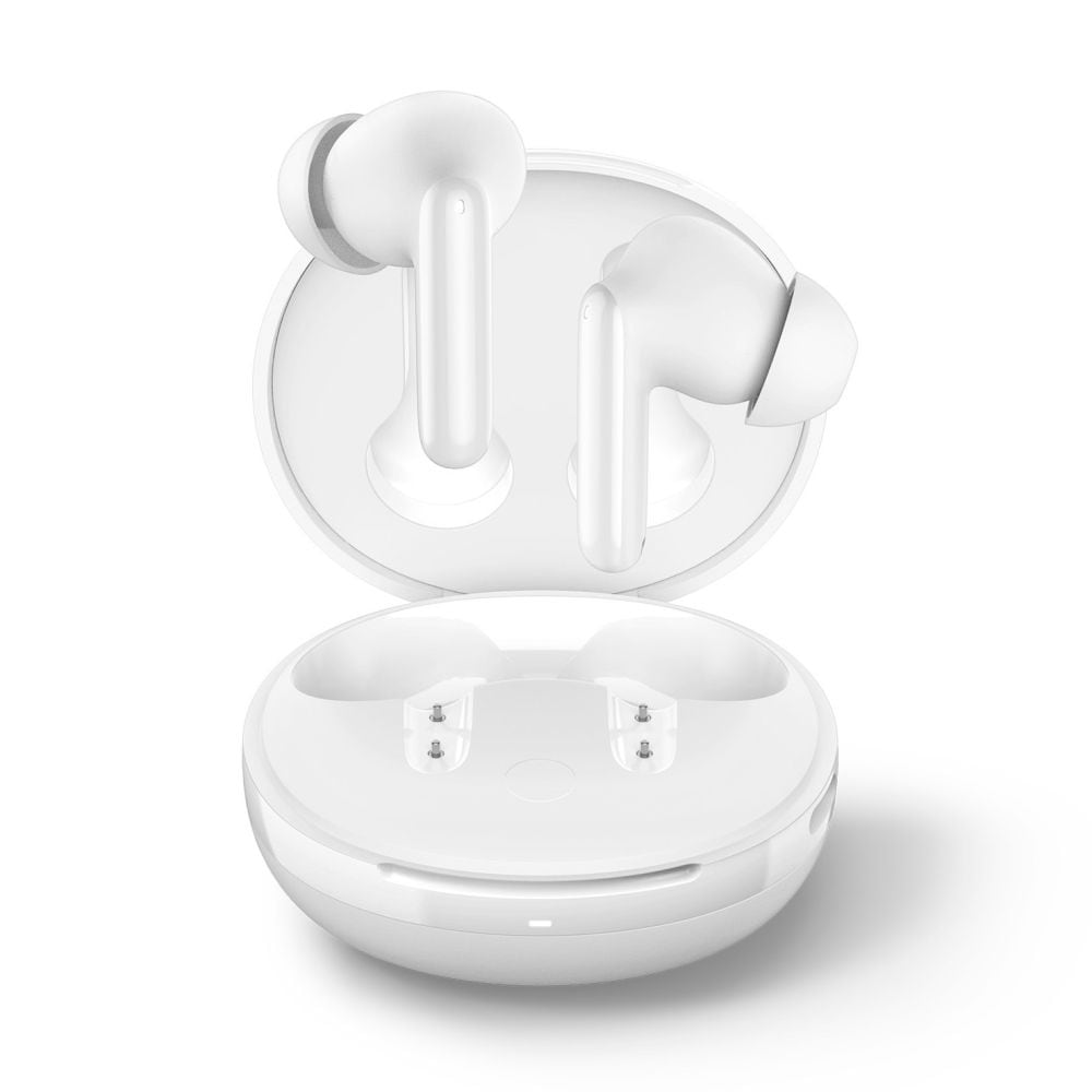 Trådløse ANC In-ear høretelefoner, Hvid