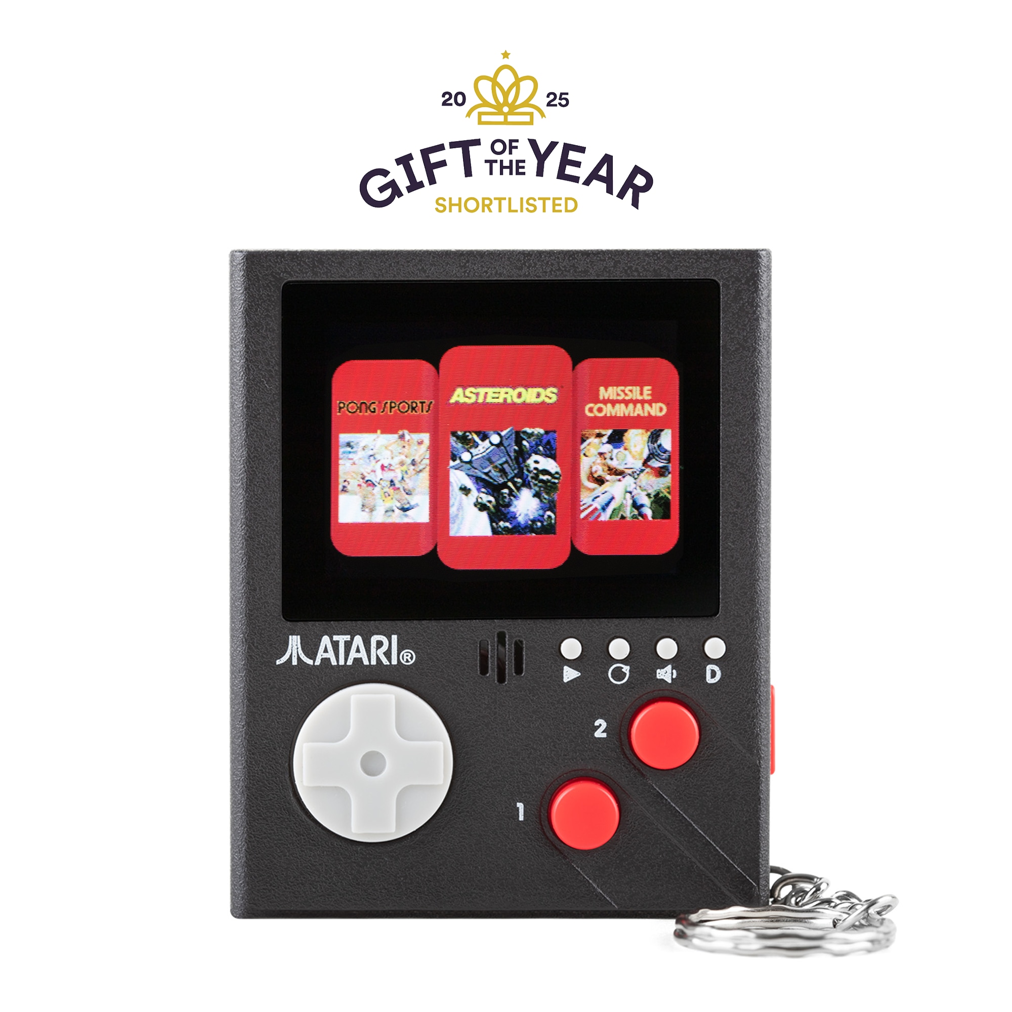 Mini Spilkonsol Arcade Nøglering