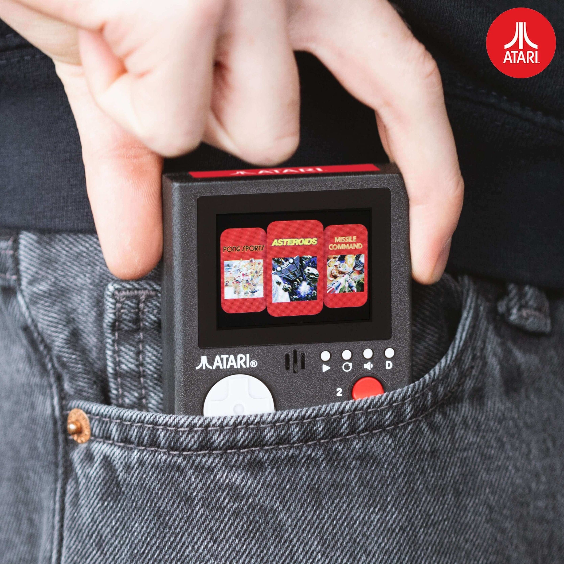 Mini Spilkonsol Arcade Nøglering