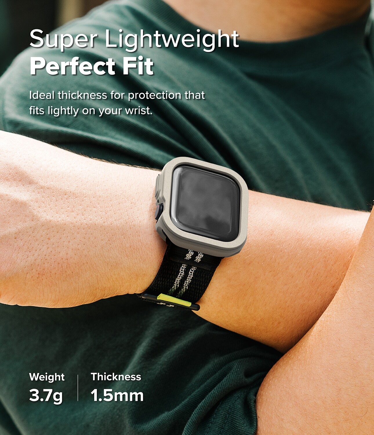 Apple Watch Series 10 42mm Air Sports cover, Warm Gray