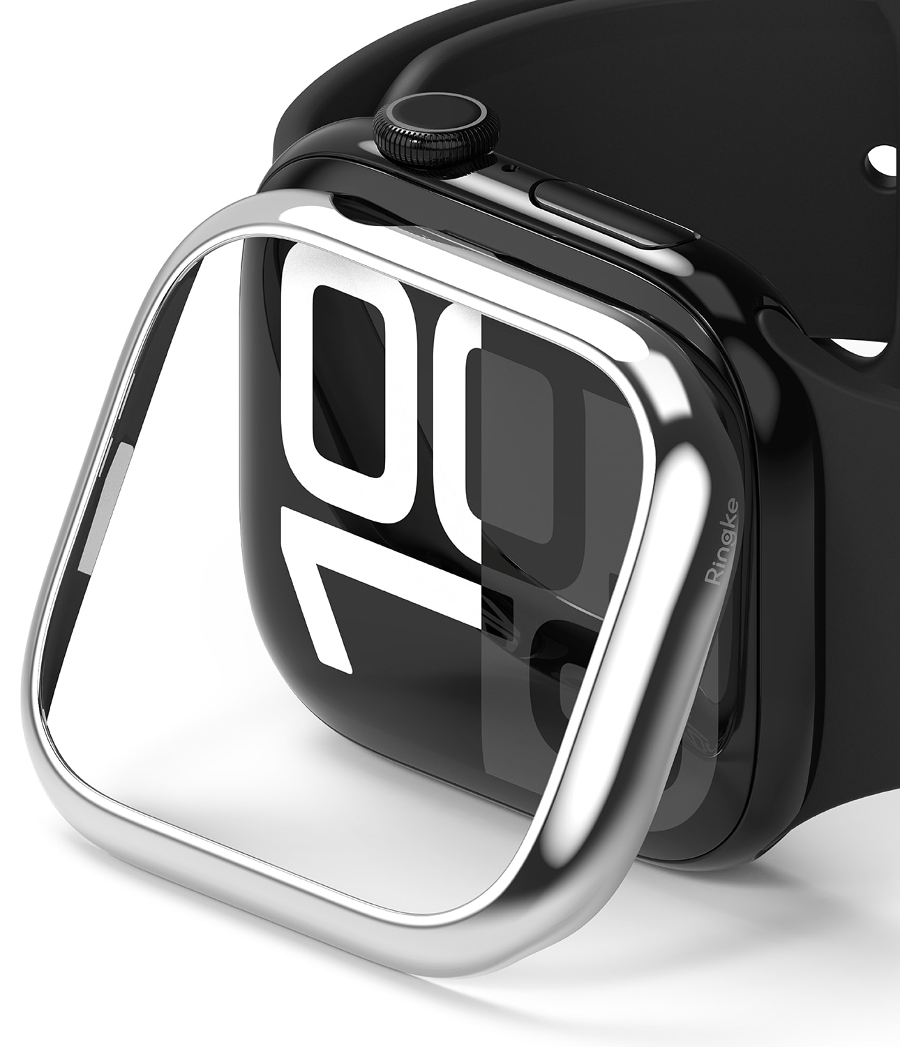 Apple Watch Series 10 46mm Beskyttelsesring - Bezel Styling Sølv