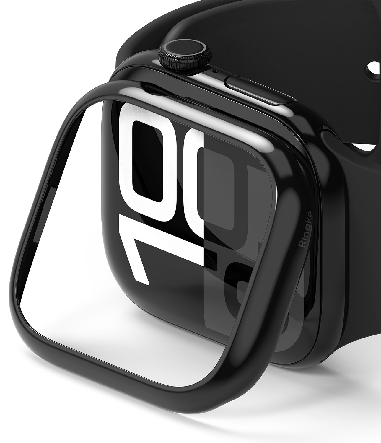 Apple Watch Series 11 42mm Beskyttelsesring - Bezel Styling Sort