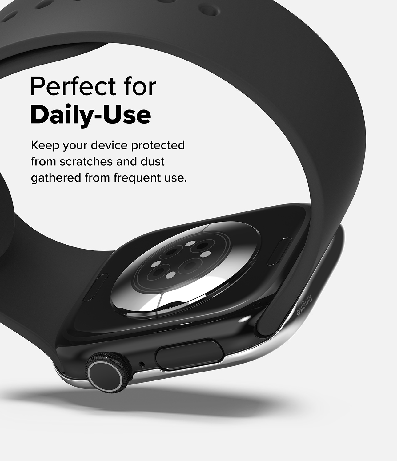 Apple Watch Series 10 46mm Beskyttelsesring - Bezel Styling Sølv