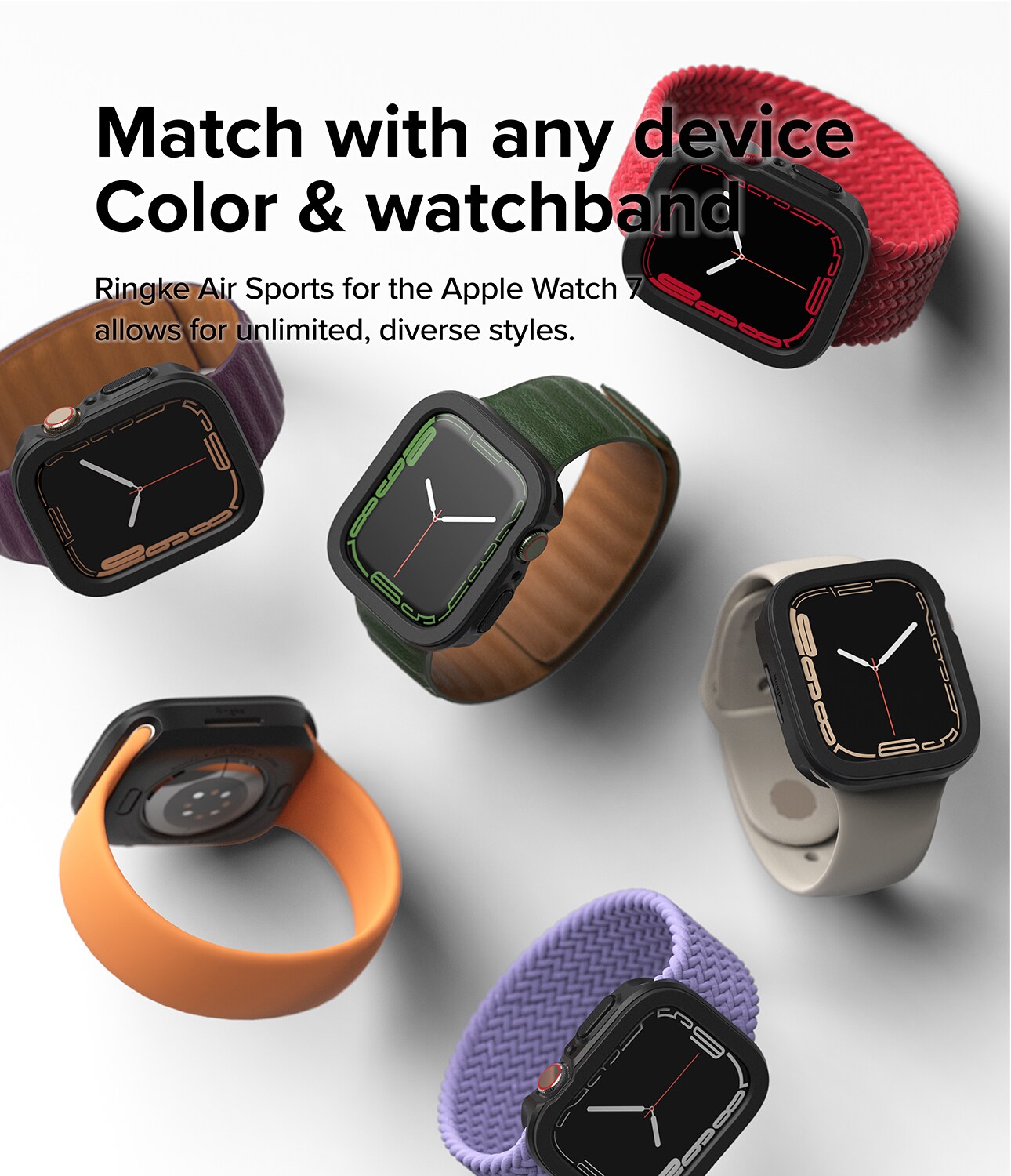 Apple Watch Series 8 45mm Air Sports cover, Black