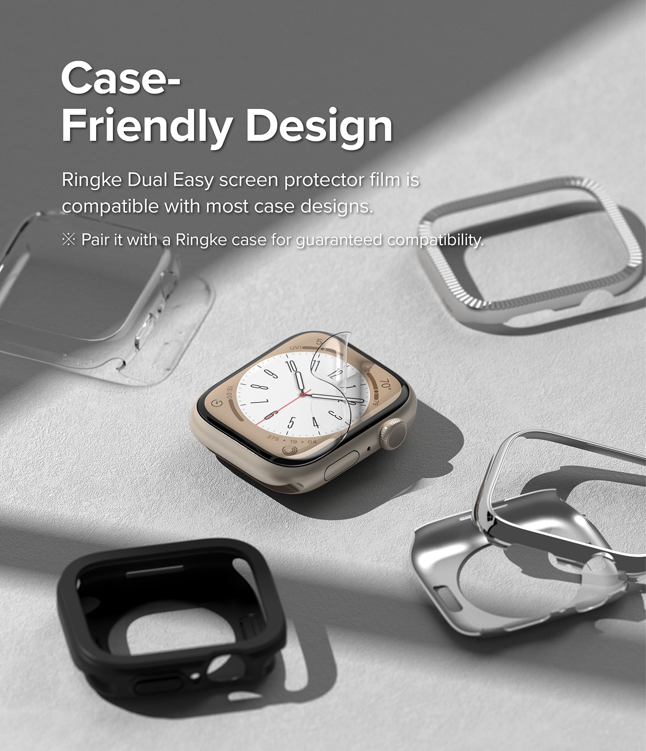 Apple Watch Series 4-6 40mm Skærmbeskytter beskyttelsesfilm - Dual Easy (3-pak)