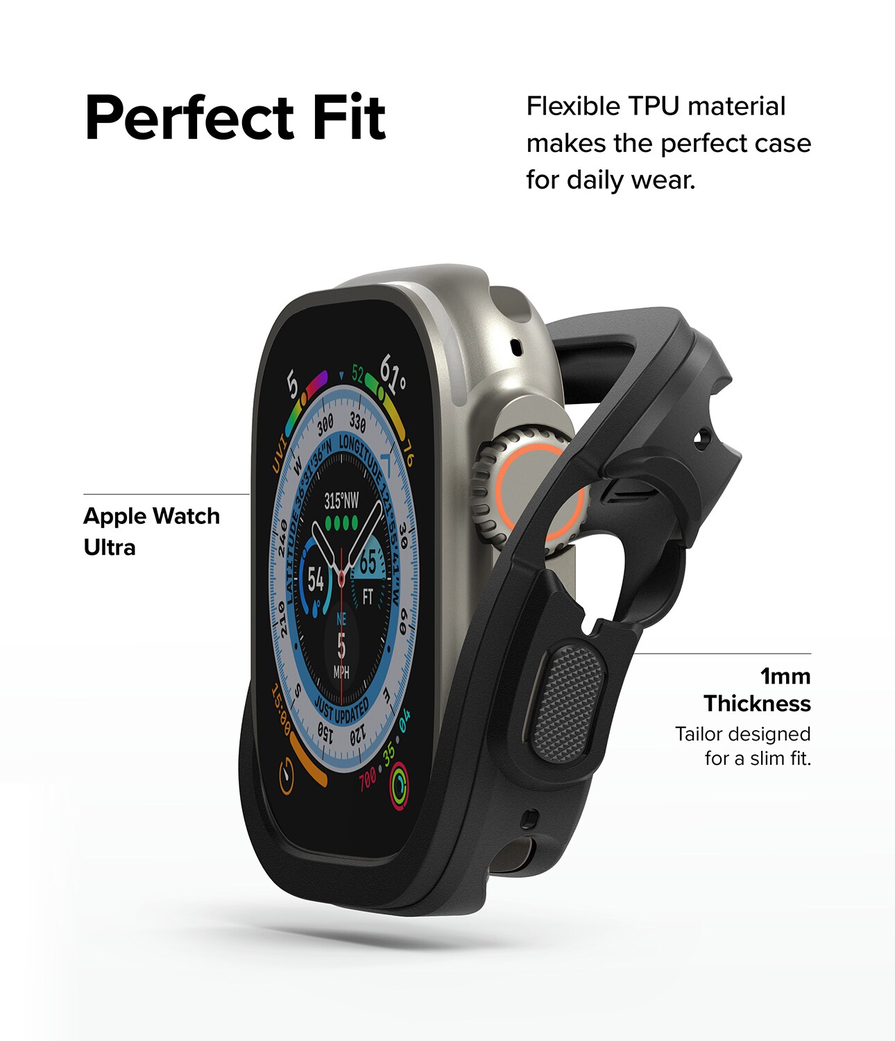 Apple Watch Ultra 49mm 2nd Gen Air Sports cover, Black