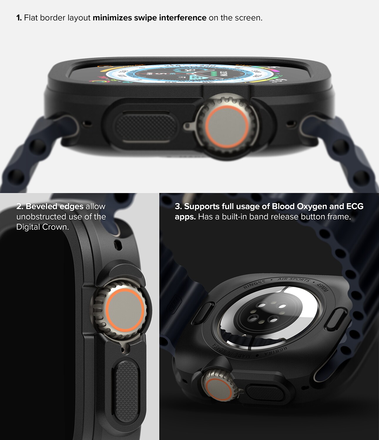 Apple Watch Ultra 49mm 2nd Gen Air Sports cover, Black