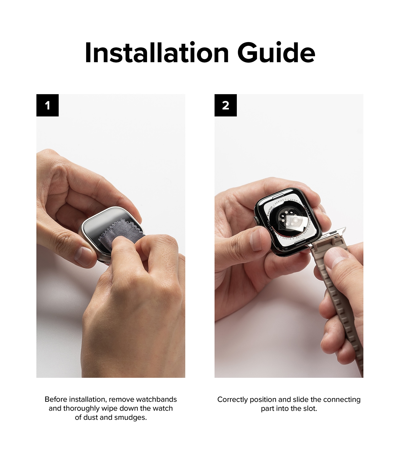 Apple Watch Ultra 49mm 3rd Gen Rem Rubber One Bold Grå