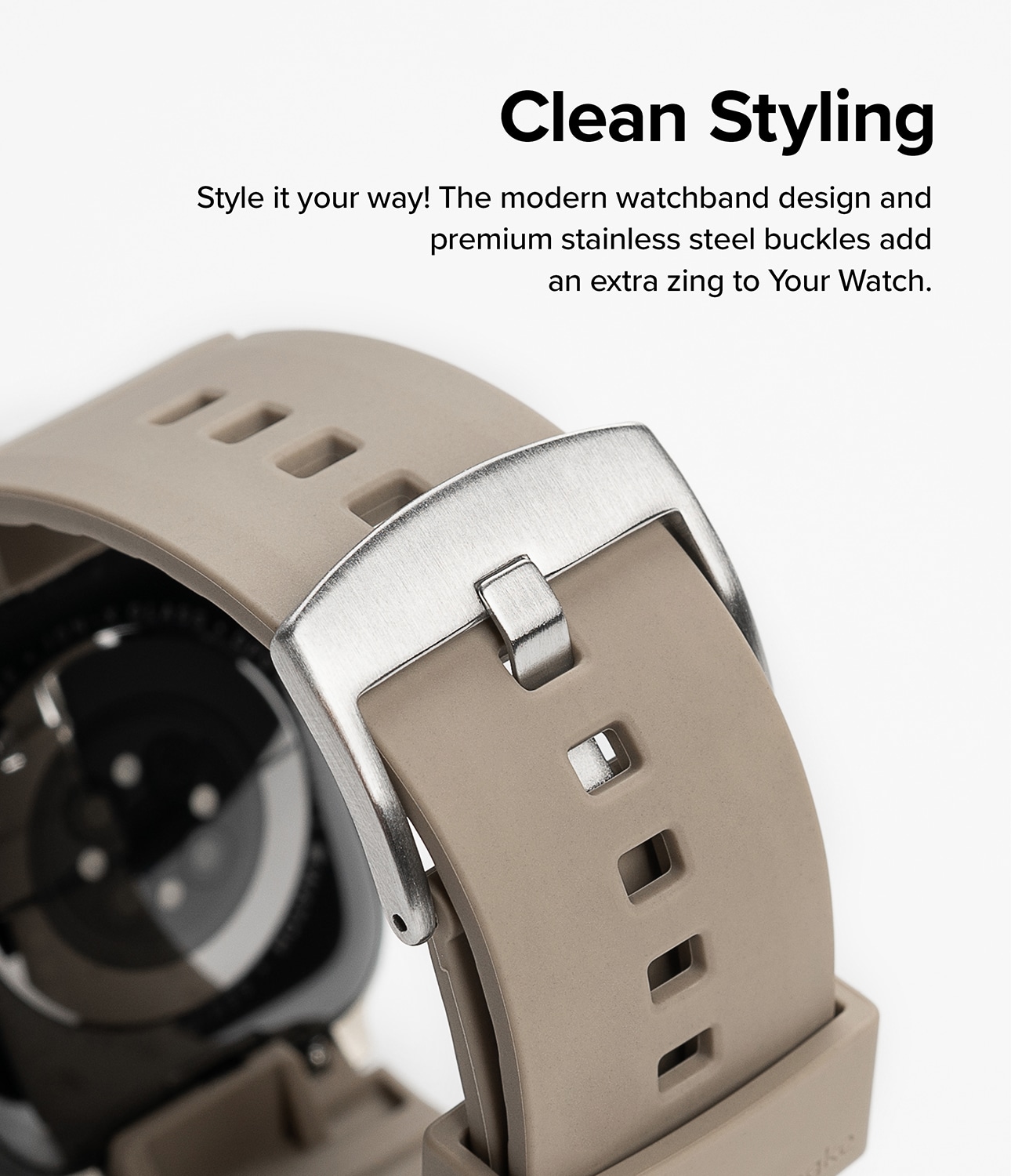 Apple Watch Ultra 49mm 3rd Gen Rem Rubber One Bold Grå