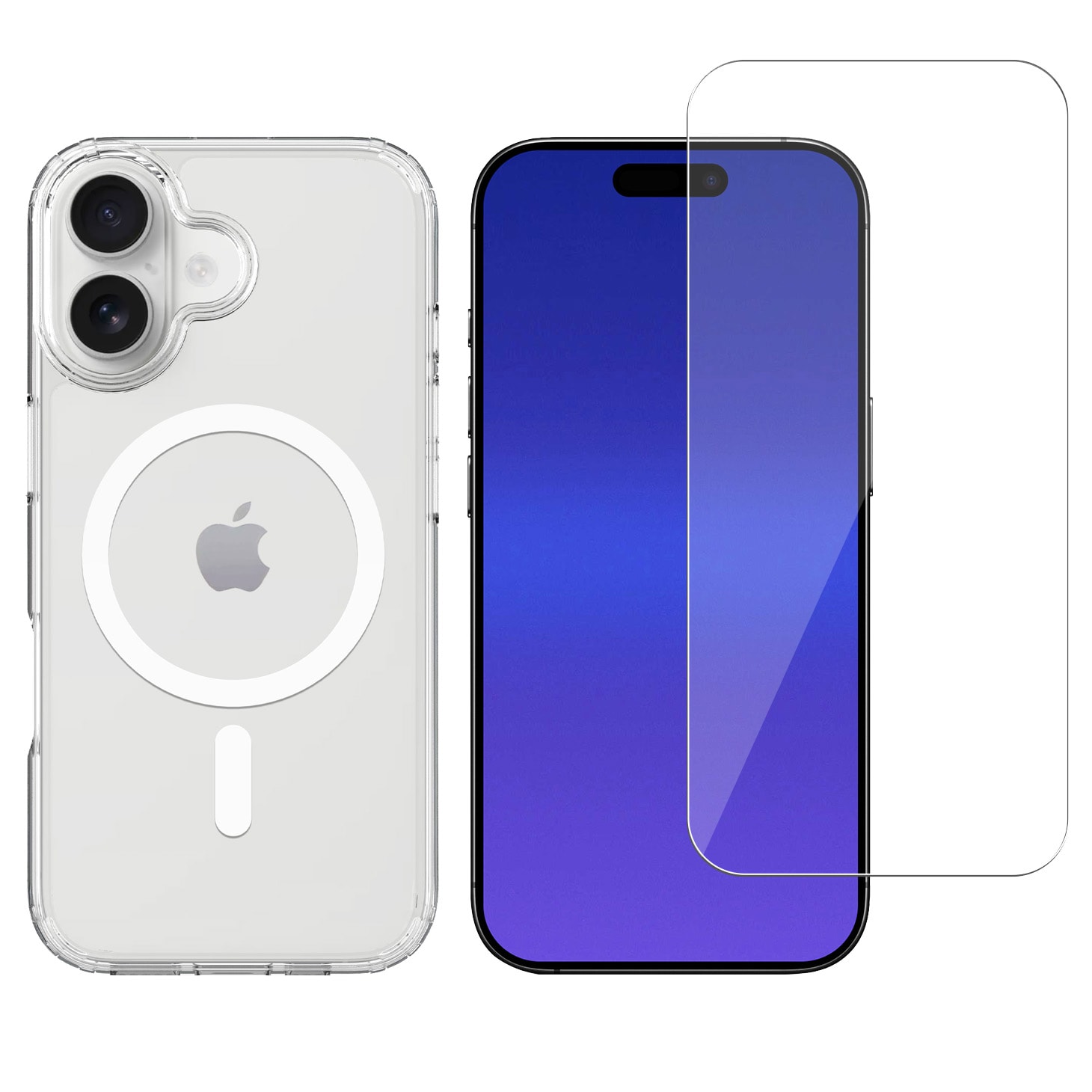 iPhone 17 MagSafe hybrid-cover + Skærmbeskyttelse hærdet glas