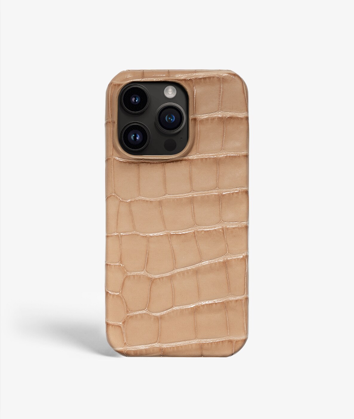 iPhone 13 Pro Max Cover Croco Sand