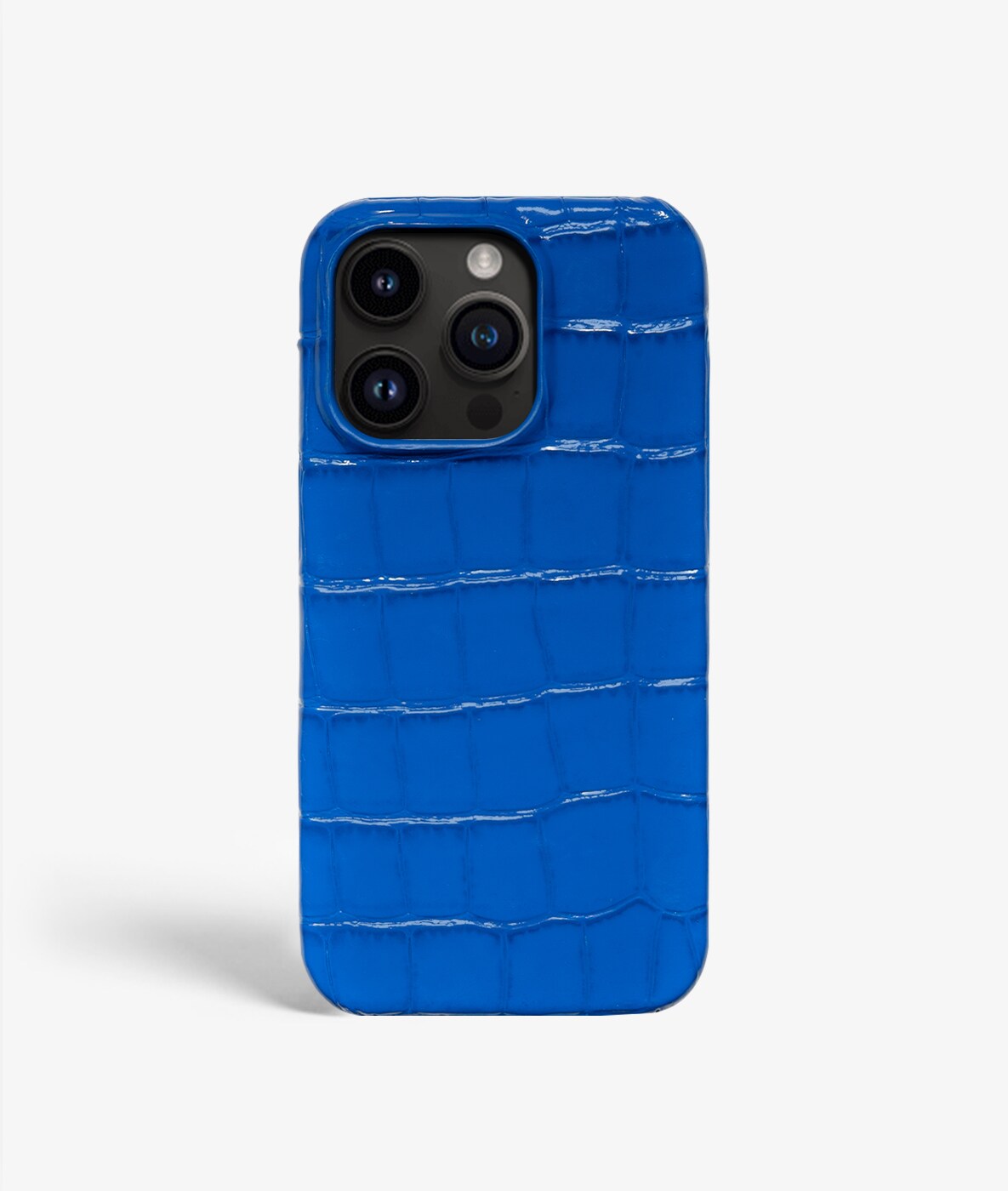 iPhone 14 Pro Cover Croco Blå