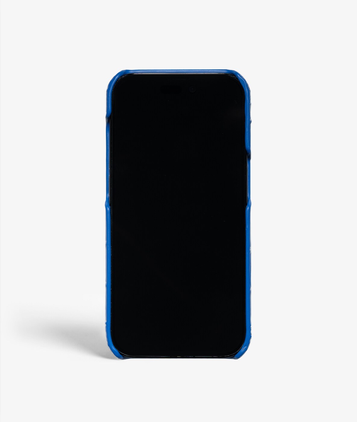 iPhone 14 Pro Cover Croco Blå
