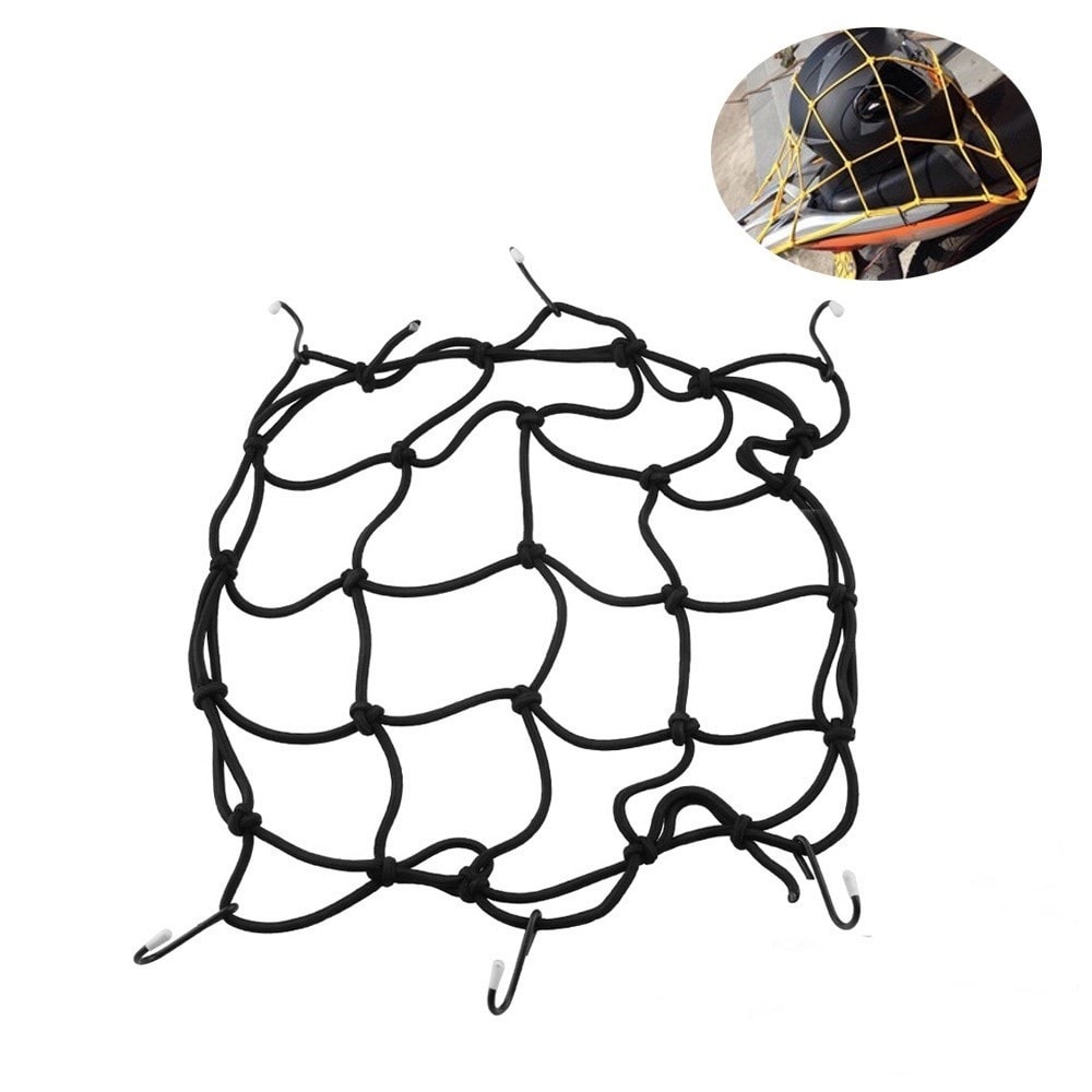 Bagagenet med kroge til motorcykel, Sort