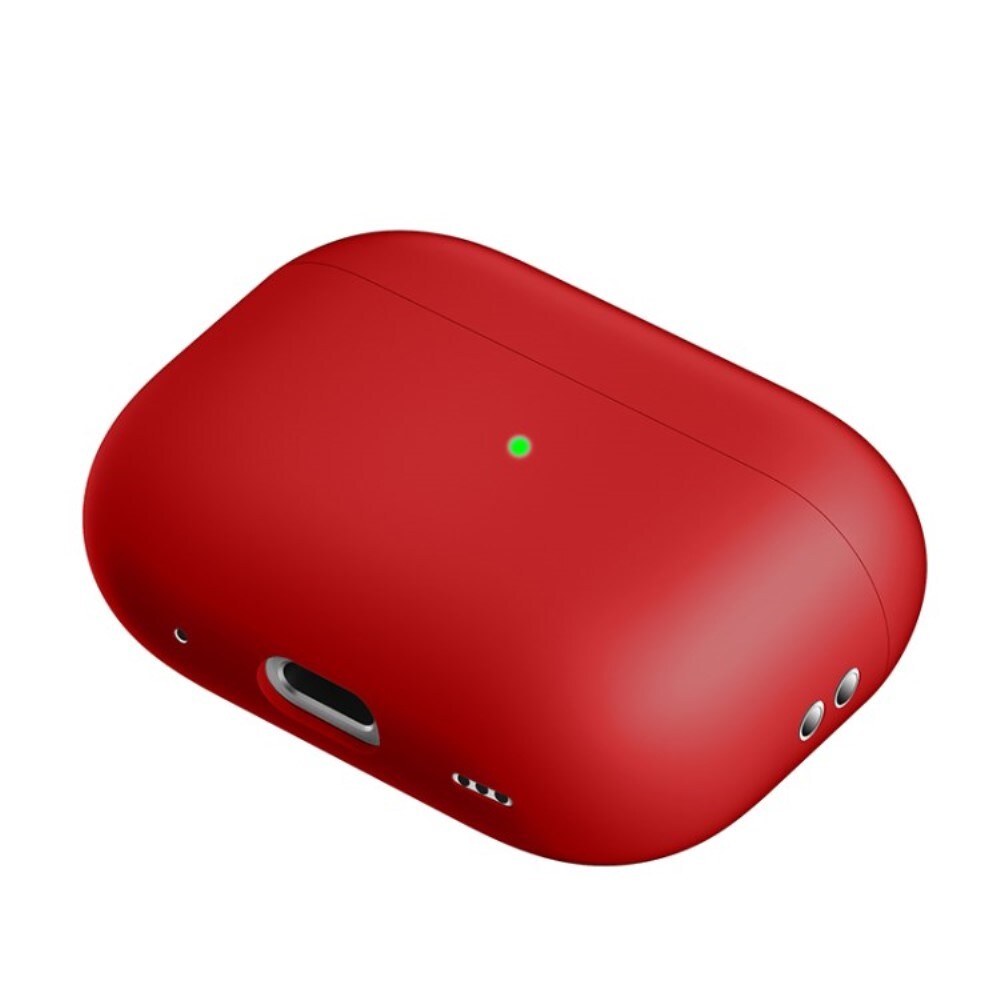 Apple AirPods Pro 2 Tyndt silikonecover, Rød
