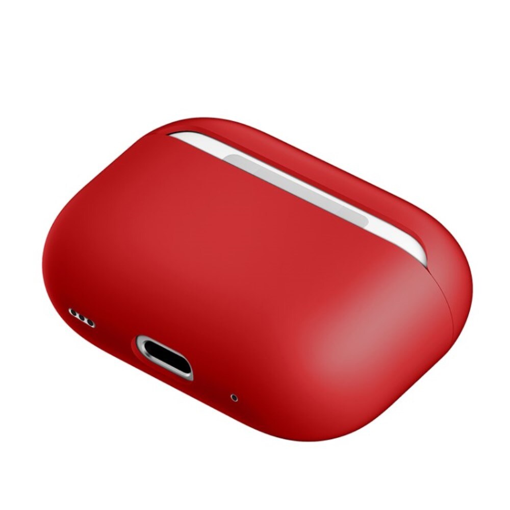 Apple AirPods Pro 2 Tyndt silikonecover, Rød