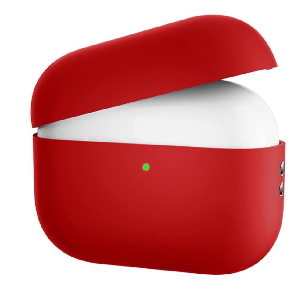 Apple AirPods Pro 2 Tyndt silikonecover, Rød