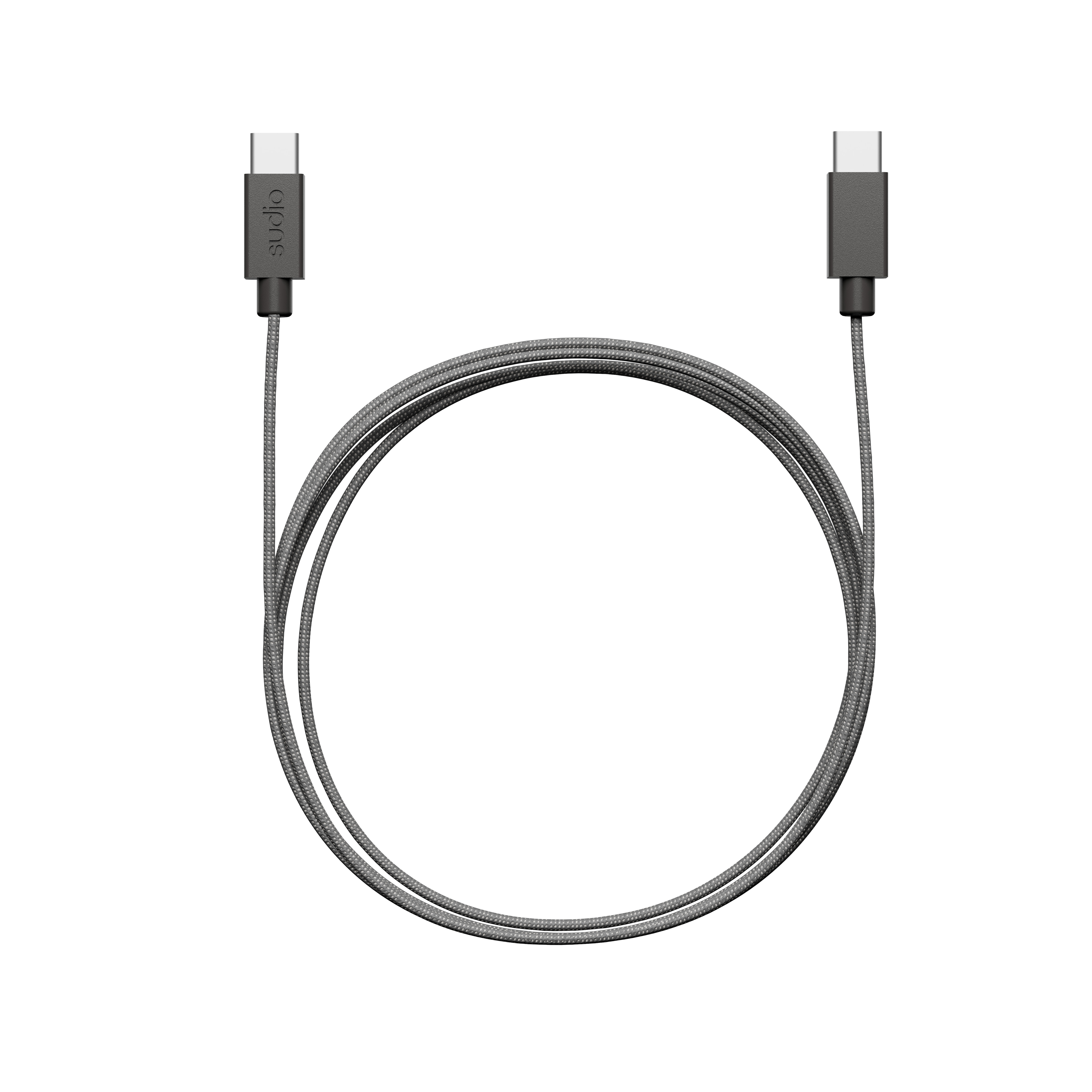 C1 opladningskabel USB-C til USB-C 1.8 m, Sort