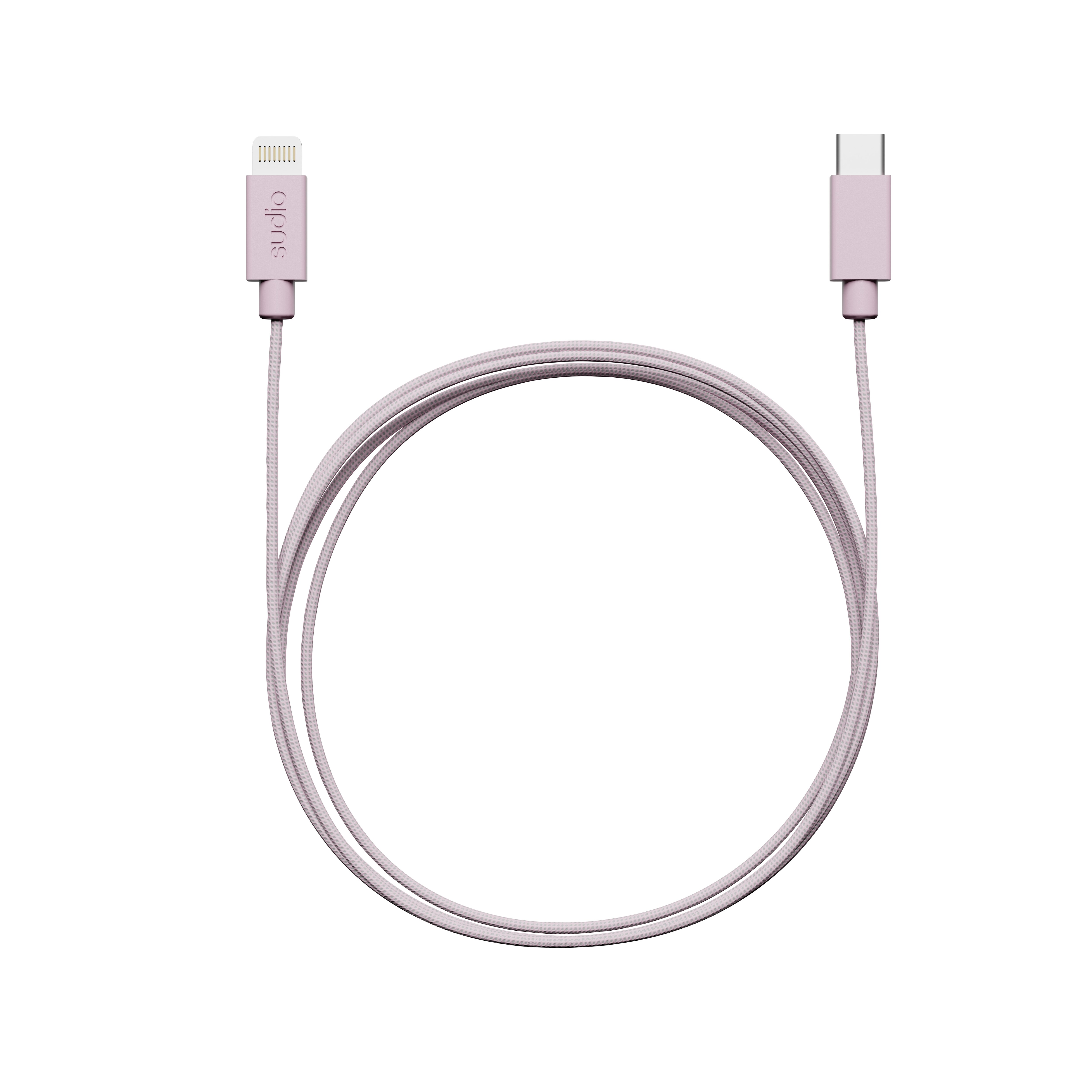 C1 opladningskabel USB-C til Lightning 1.8 m, Lyserød
