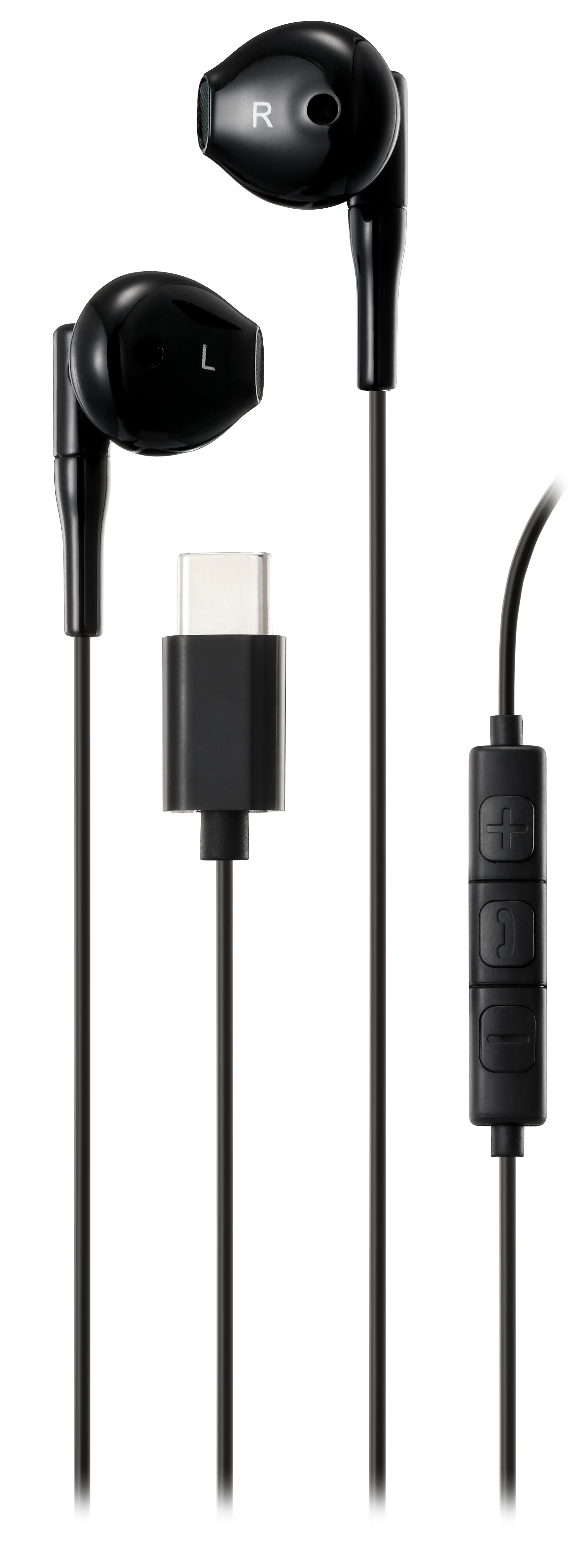 Høretelefoner semi-in-ear USB-C, Sort
