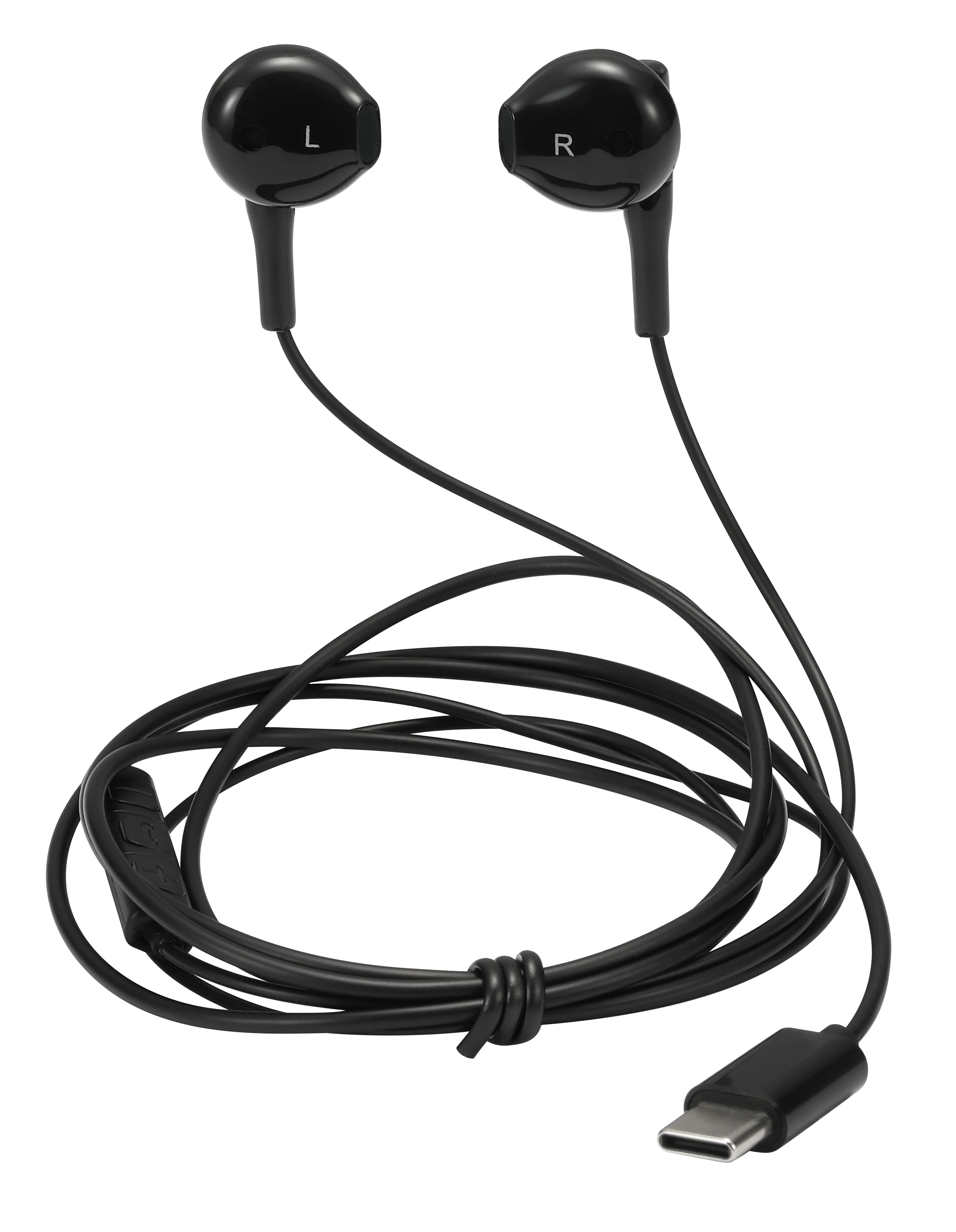Høretelefoner semi-in-ear USB-C, Sort