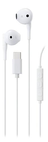 Høretelefoner in-ear USB-C, Hvid