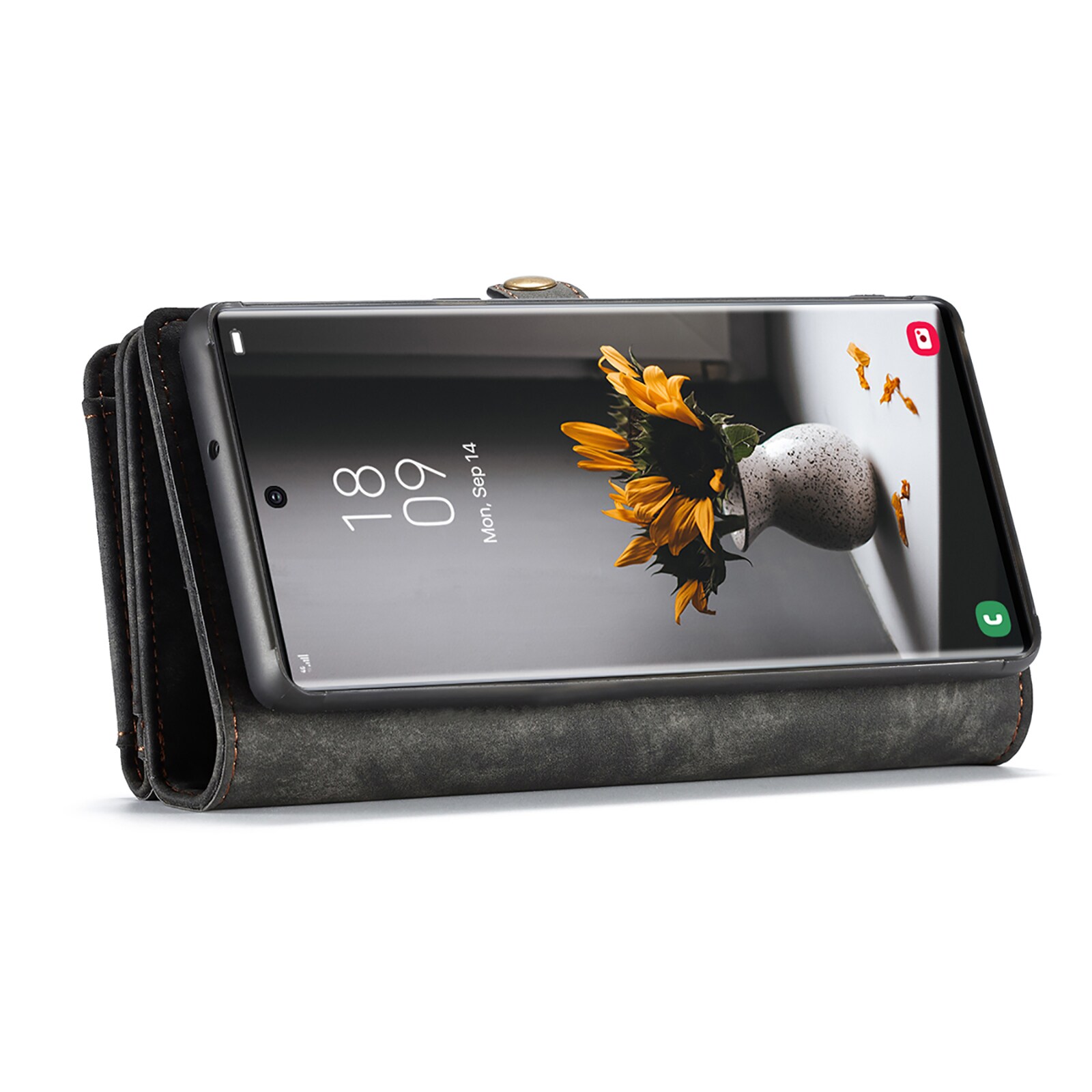 Samsung Galaxy S22 Ultra Rummeligt pungetui med mange kortholdere, Grå