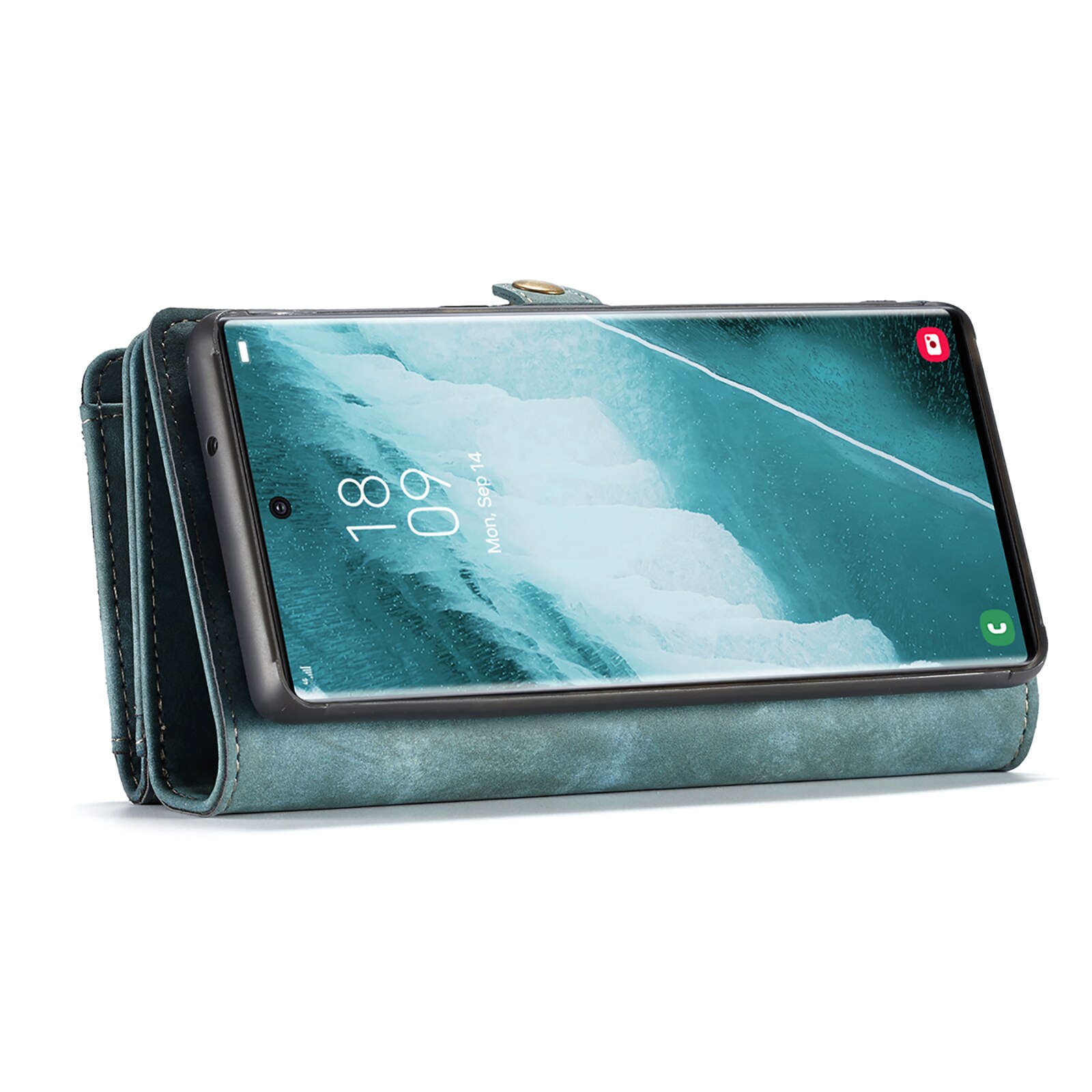 Samsung Galaxy S22 Ultra Rummeligt pungetui med mange kortholdere, Blå
