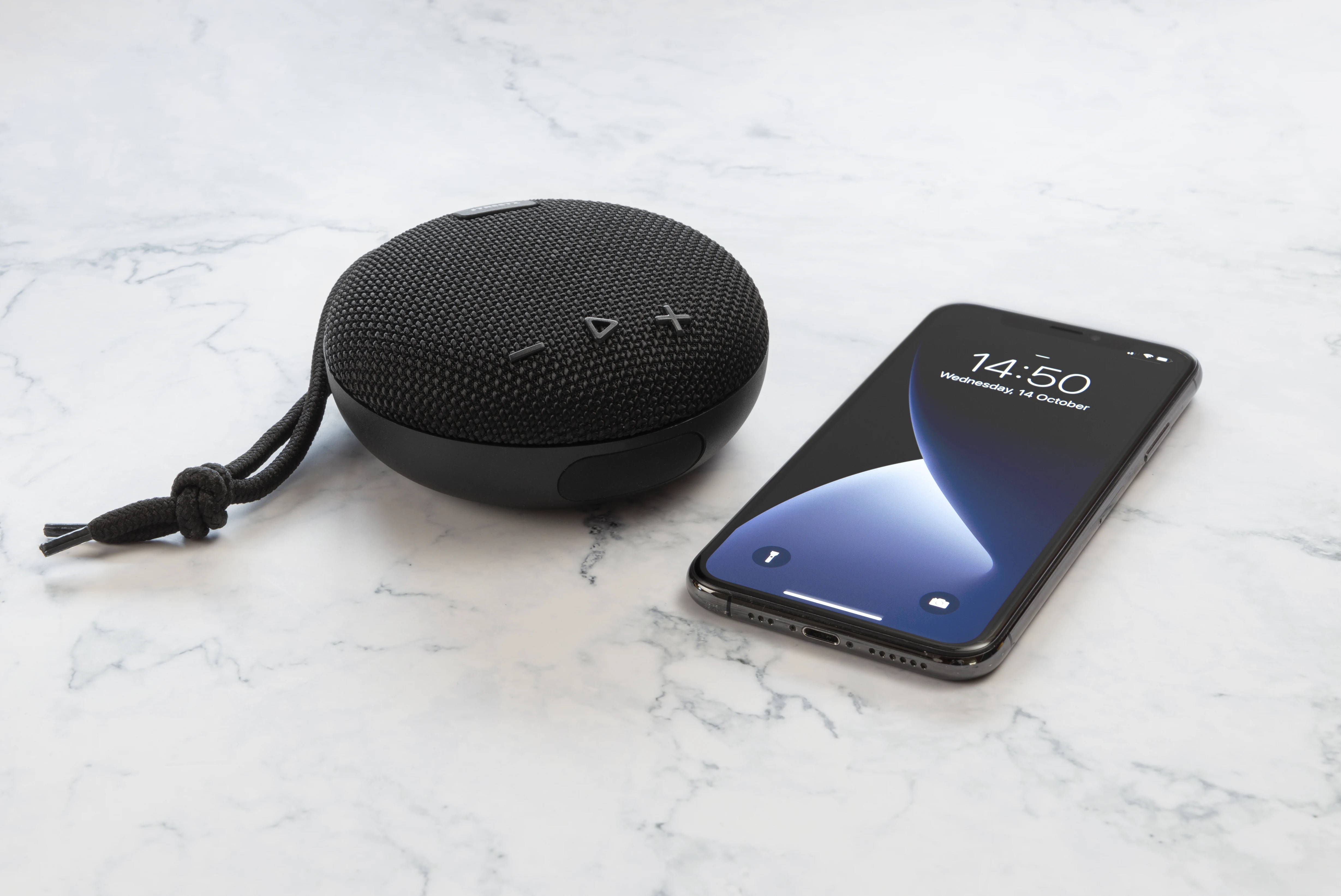 Vandtæt bærbar Bluetooth-højttaler, Sort