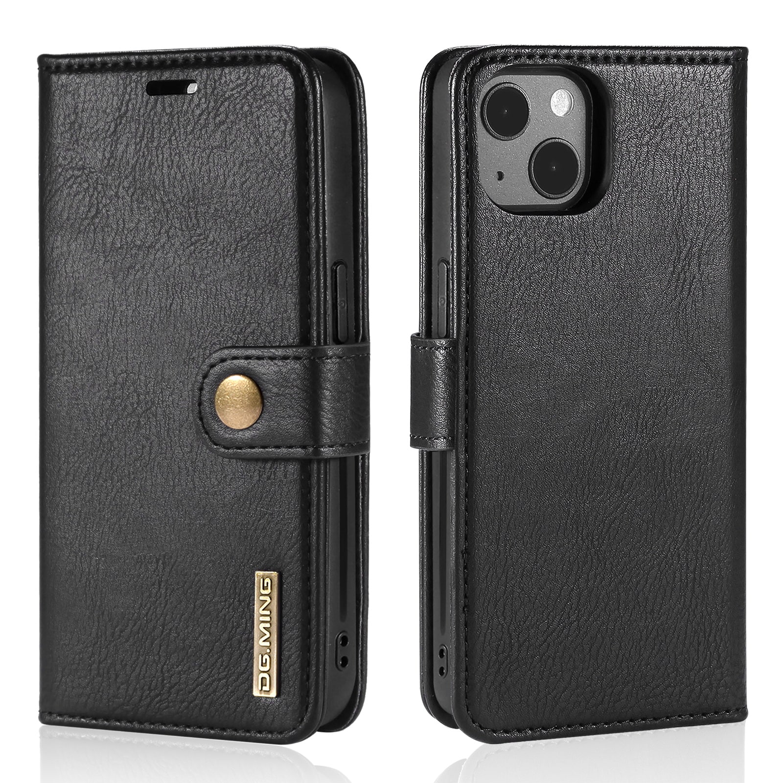 iPhone 13 Mini Pungetui med aftageligt cover, Black
