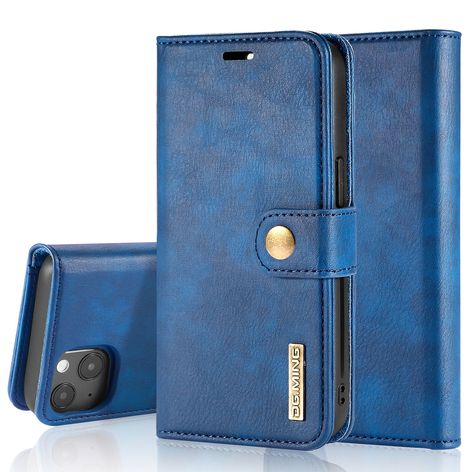 iPhone 14 Pungetui med aftageligt cover, Blue